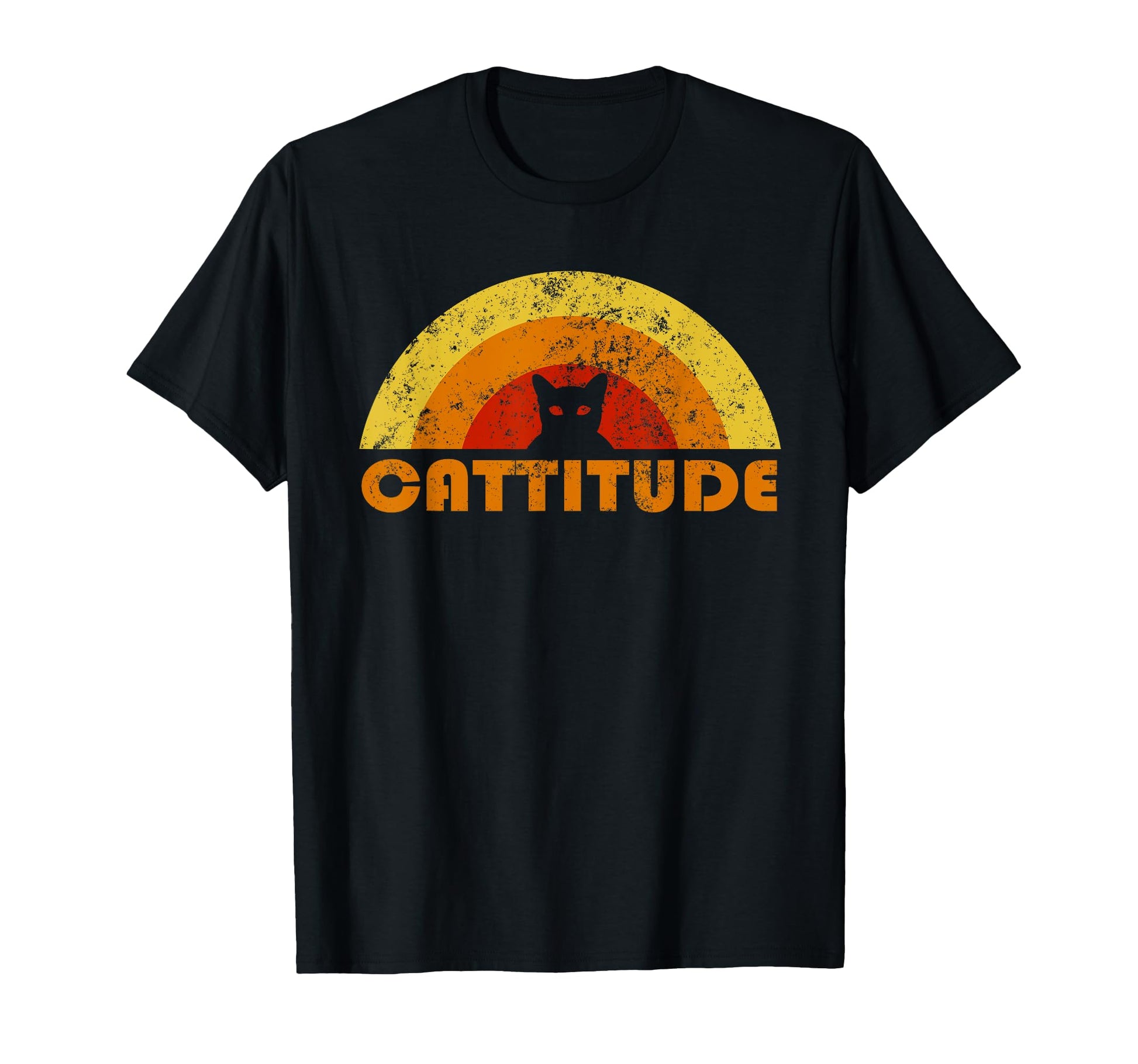 Black Cat Cattitude Cat Lover T-Shirt - Unique Graphic Unisex - T-Shirt, Sweatshirt, Hoodie