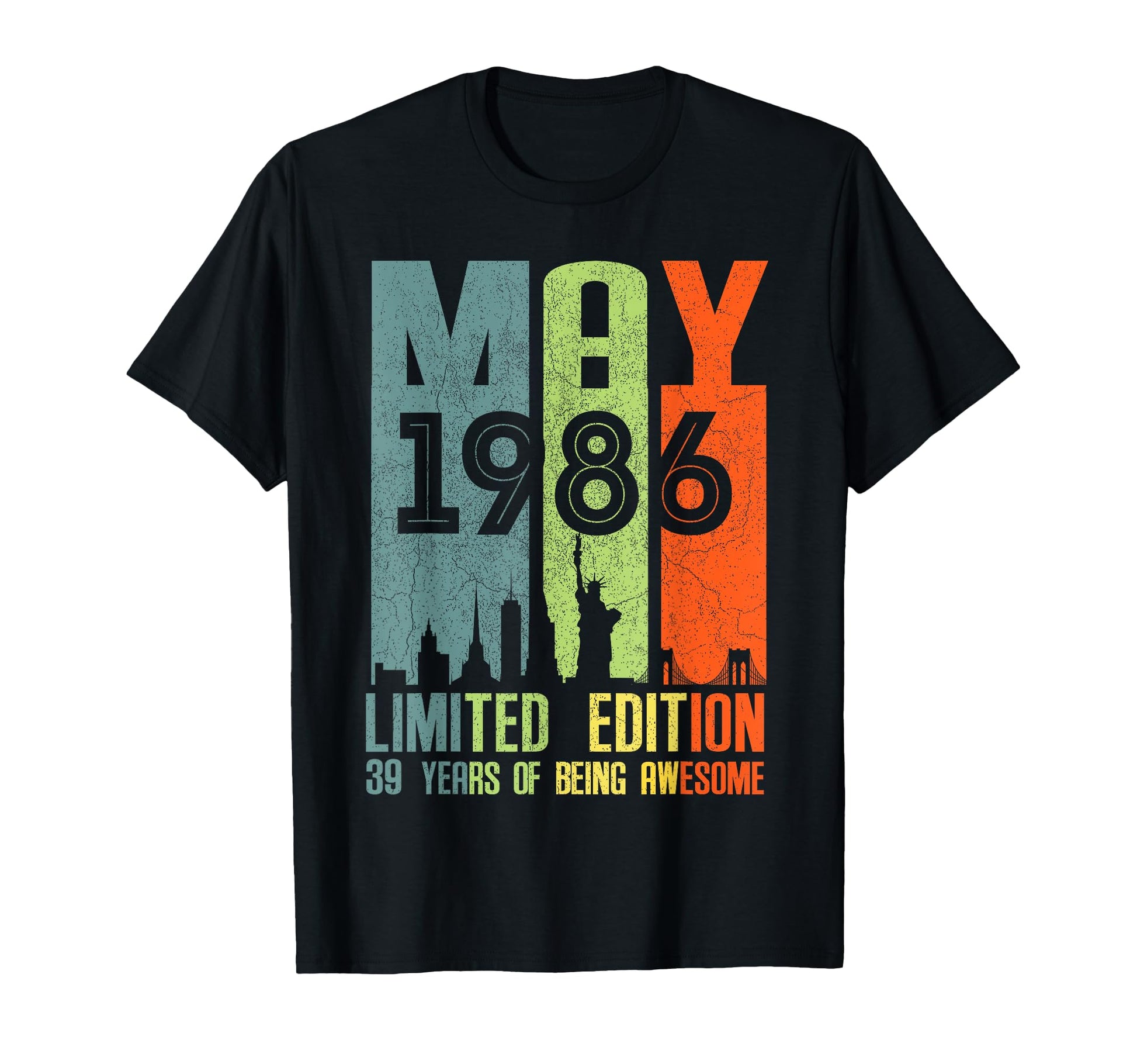 May 1986 39 Birthday 39 Year Old 1986 T-Shirt - Trendy Graphic for Adults - T-Shirt, Sweatshirt, Hoodie