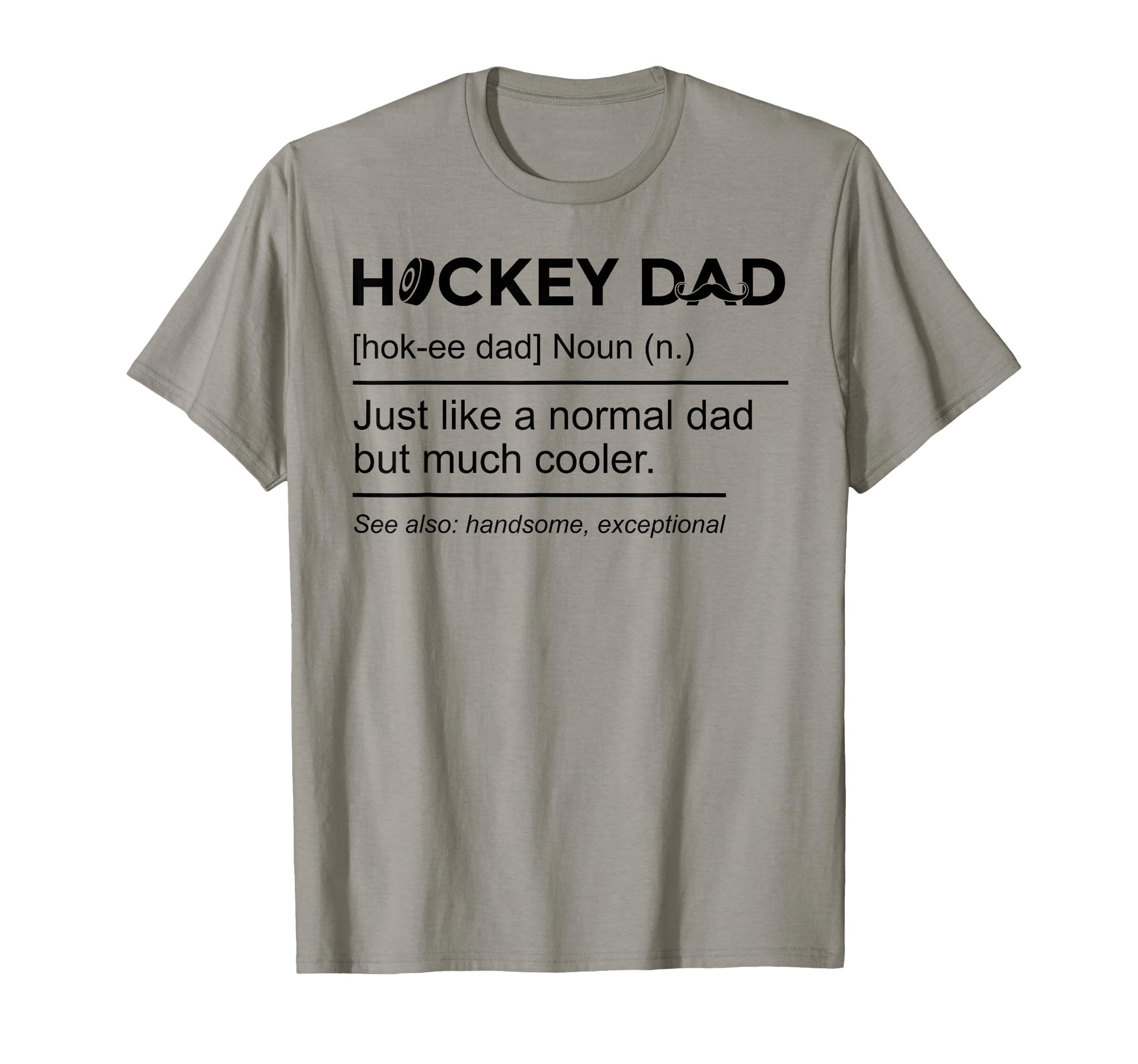 Hockey Dad Definition Fathers Day T-Shirt - Minimalist Print Unisex - T-Shirt, Sweatshirt, Hoodie
