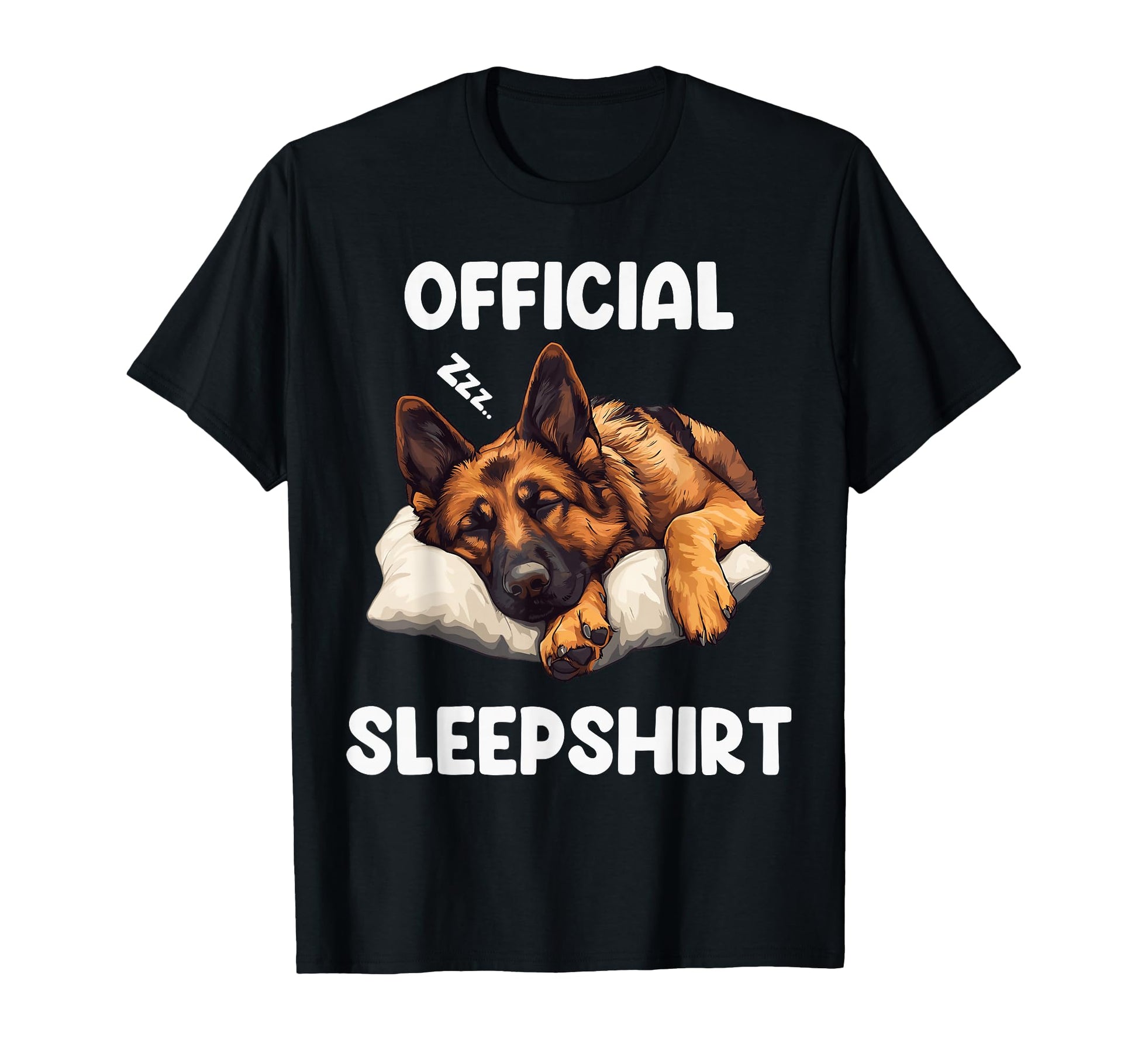German Shepherd Sleepshirt Dog T-Shirt - Casual Everyday Wear Men Women - T-Shirt, Sweatshirt, Hoodie