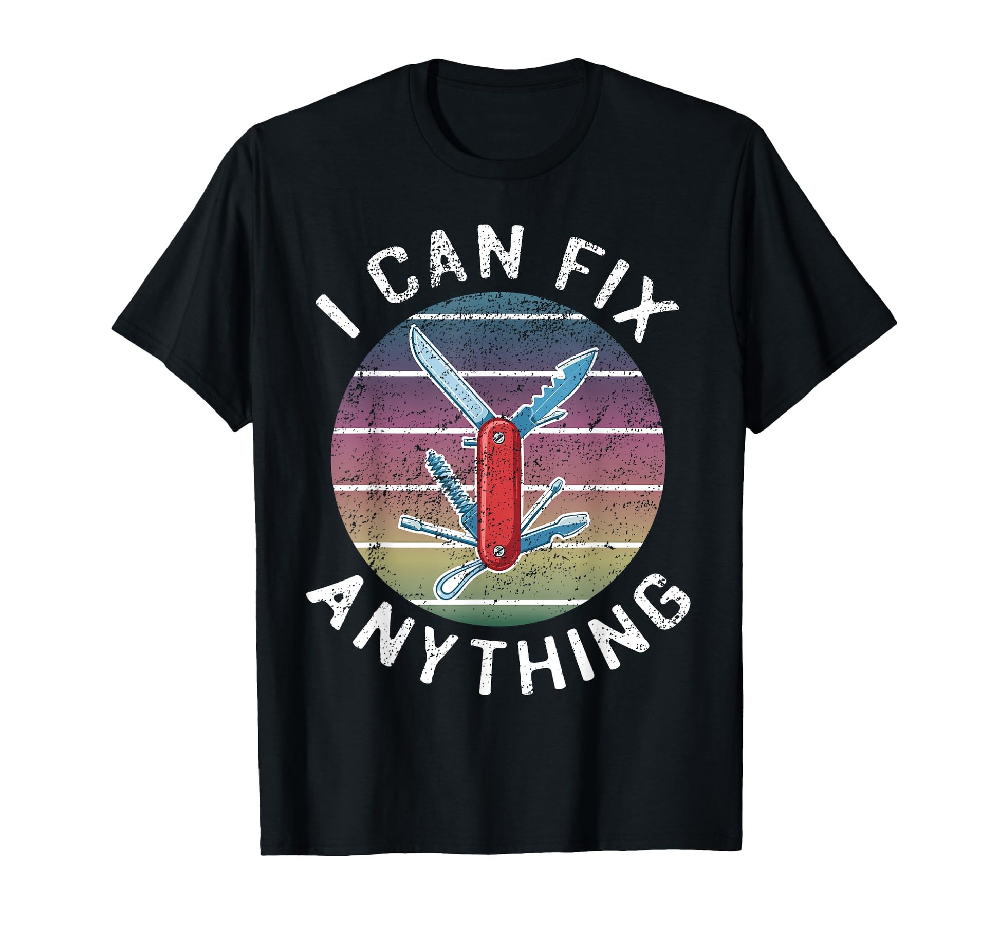 Swiss Army Knife Diy Dad Fathers T-Shirt - Casual Everyday Wear Men Women - T-Shirt, Sweatshirt, Hoodie