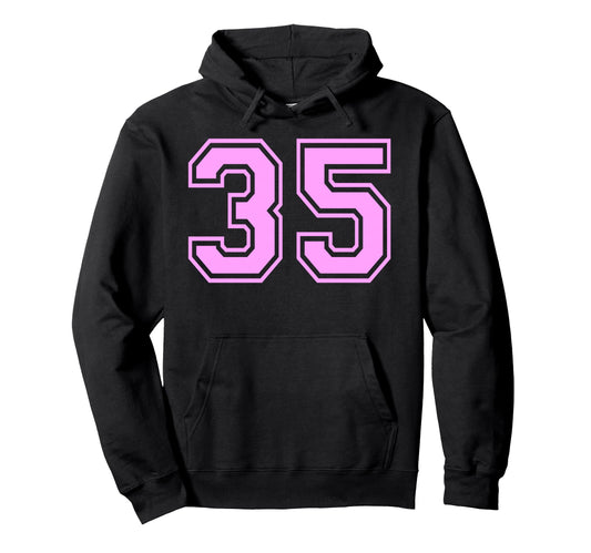 35 Number Thirty Five Sports Hoodie - Casual Everyday Wear for Adults - T-Shirt, Sweatshirt, Hoodie