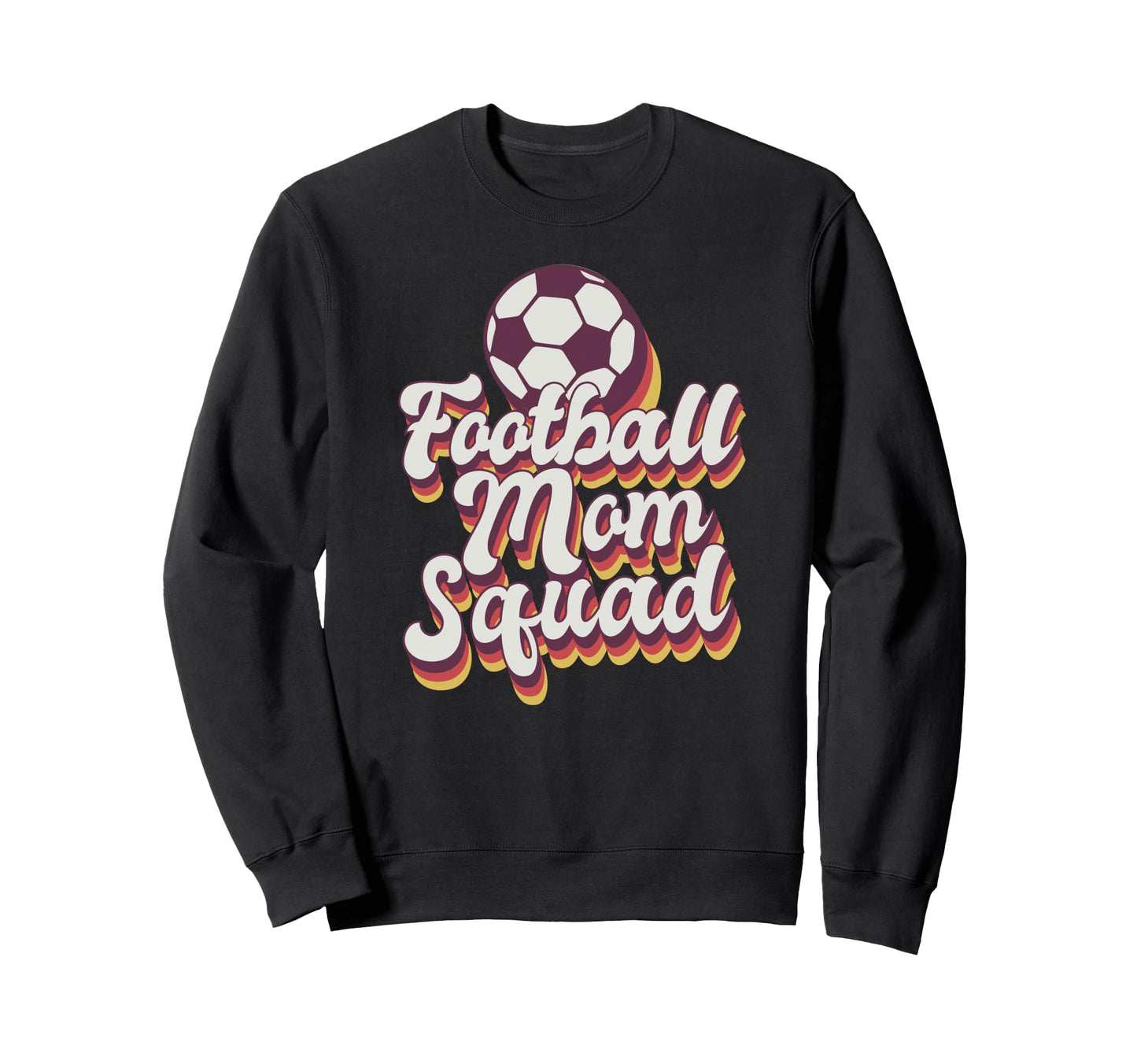 Football Mom Squad Soccer Game Day Sweatshirt - Minimalist Print Unisex - T-Shirt, Sweatshirt, Hoodie