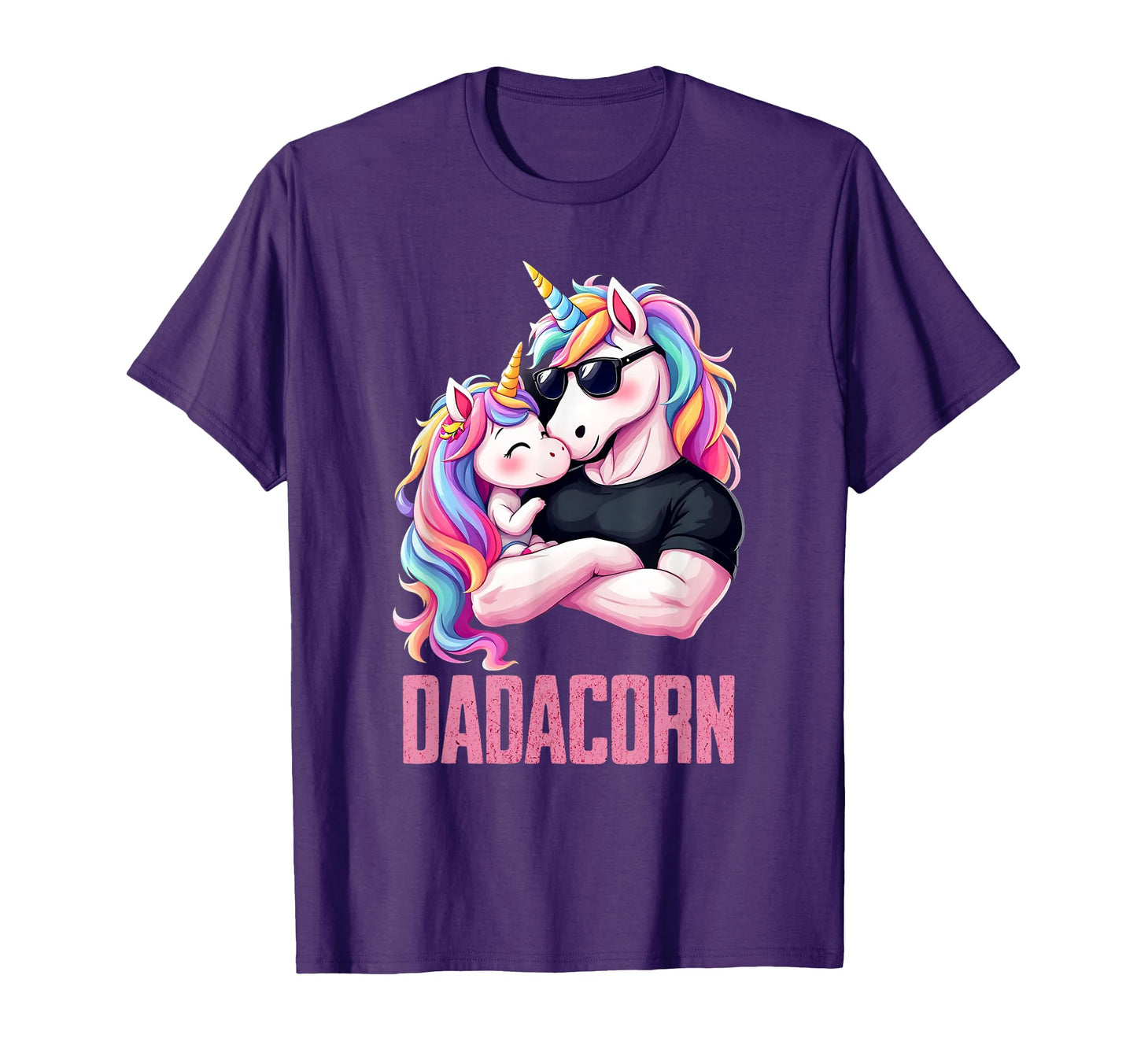 Unicorn Dadacorn Funny Daddy T-Shirt - Fun Novelty Design for Adults - T-Shirt, Sweatshirt, Hoodie