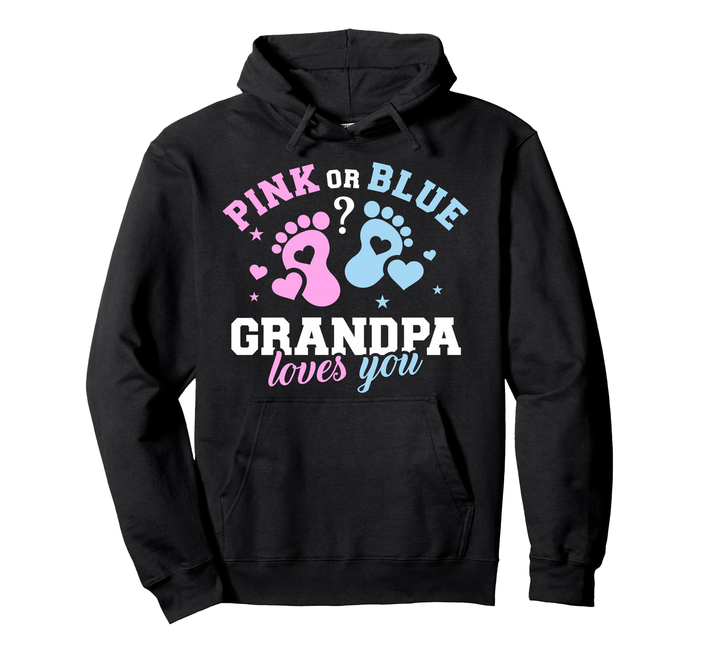 Gender Reveal Grandpa Hoodie - Minimalist Print Men Women - T-Shirt, Sweatshirt, Hoodie