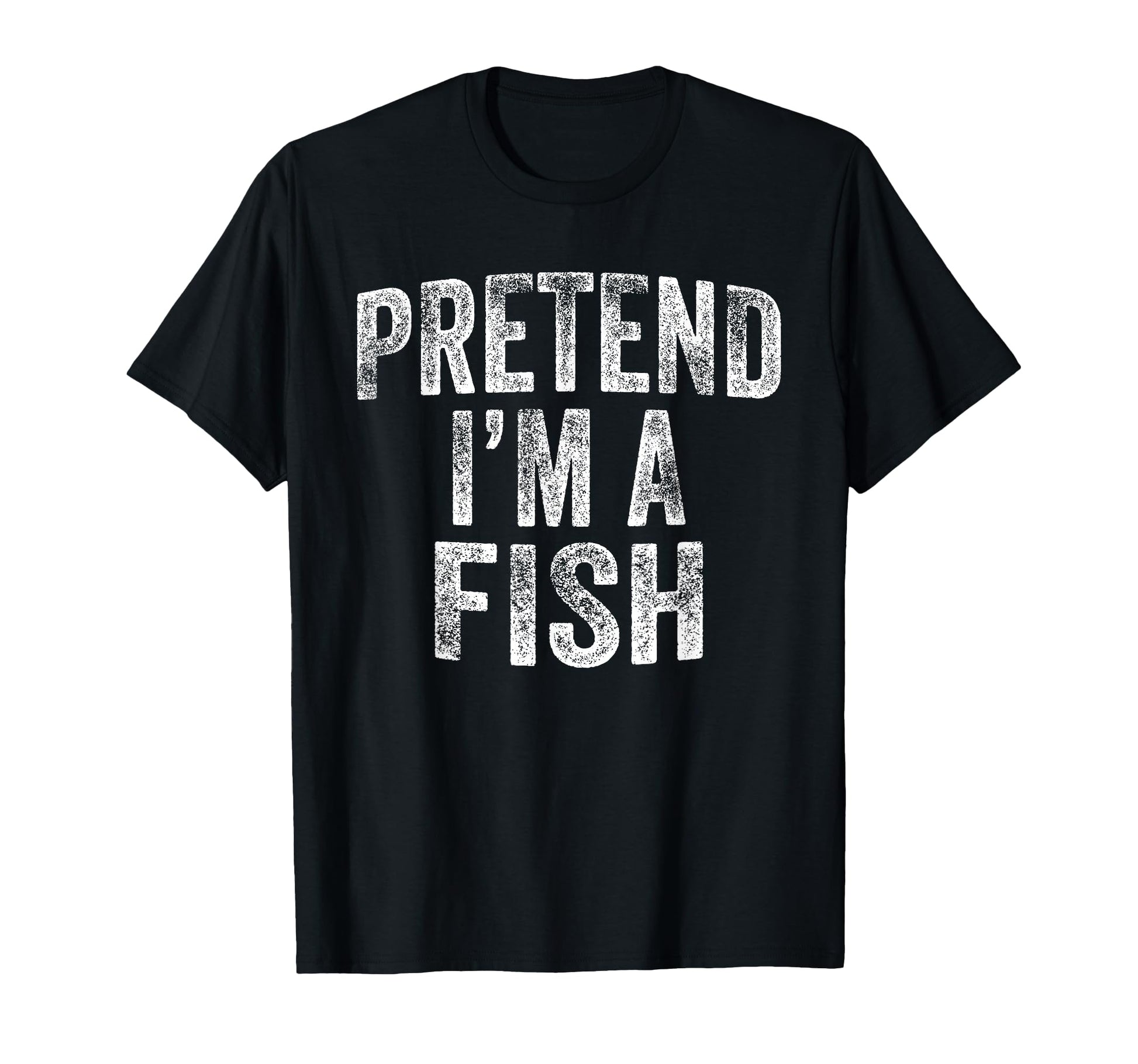 Pretend Im Fish Costume Family Lazy T-Shirt - Aesthetic Graphic for Adults - T-Shirt, Sweatshirt, Hoodie