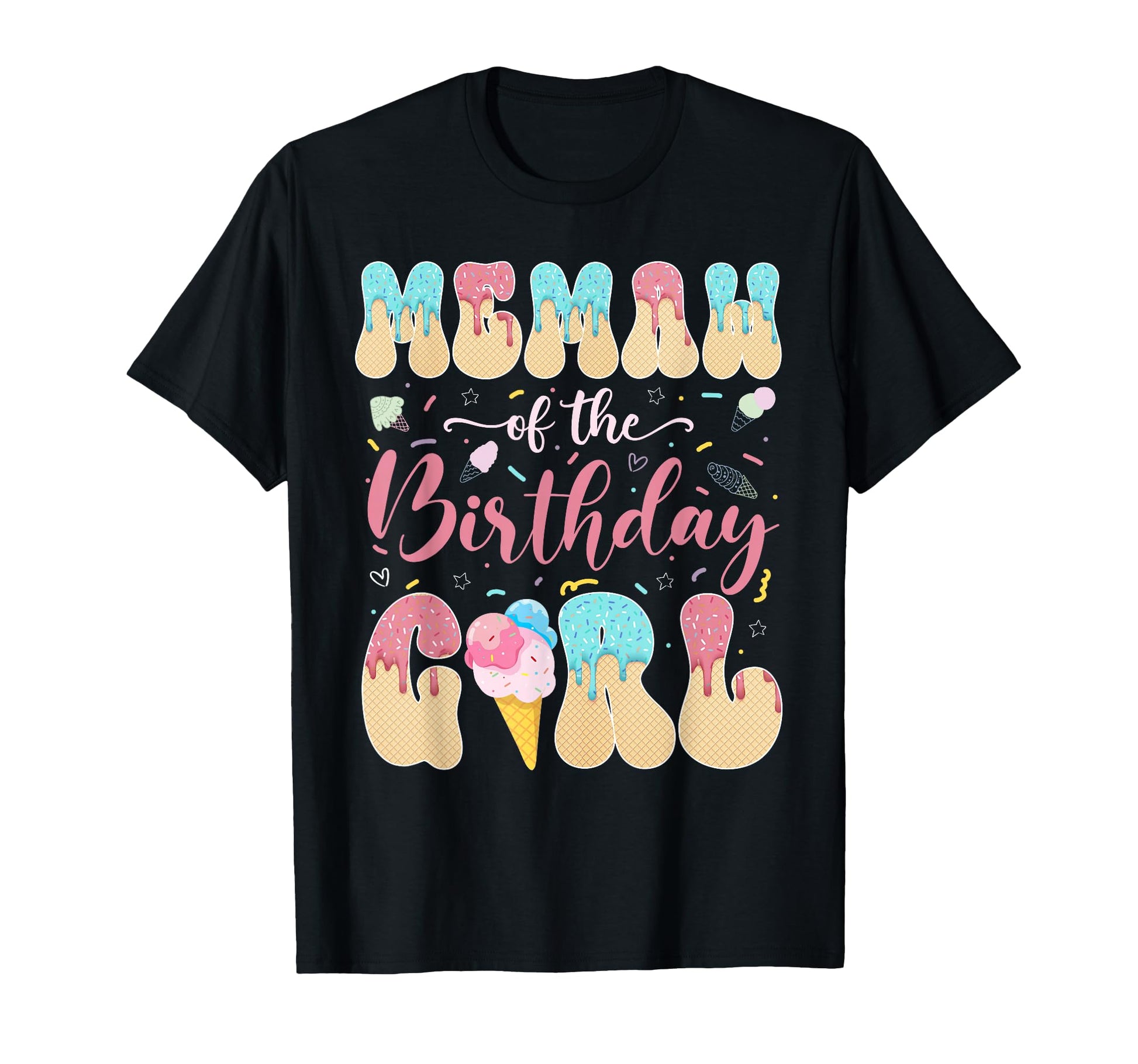 Memaw Birthday Sweet Ice Cream T-Shirt - Casual Everyday Wear for Adults - T-Shirt, Sweatshirt, Hoodie