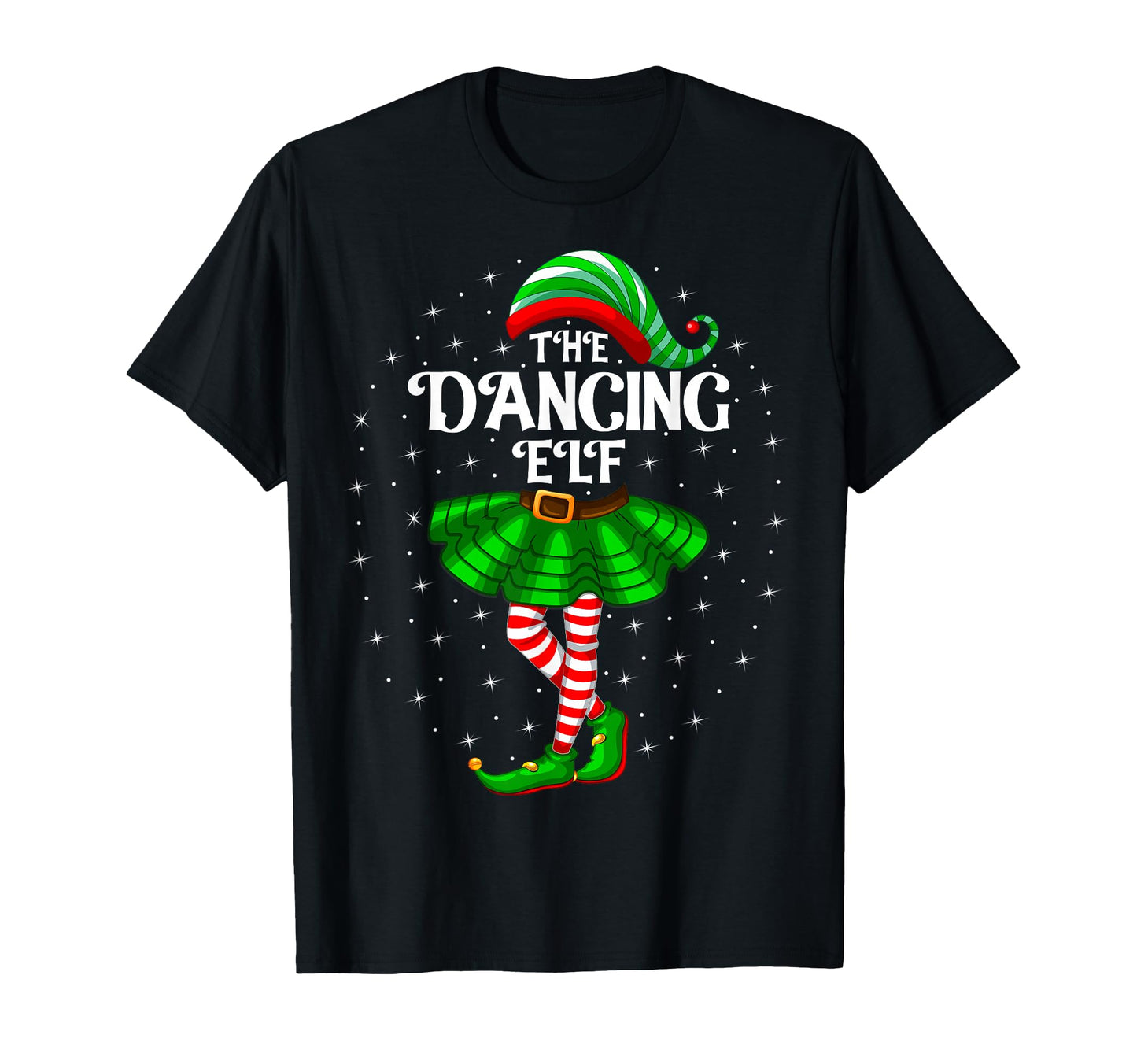 Dancing Elf Family Matching Dance T-Shirt - Graphic Print Unisex - T-Shirt, Sweatshirt, Hoodie