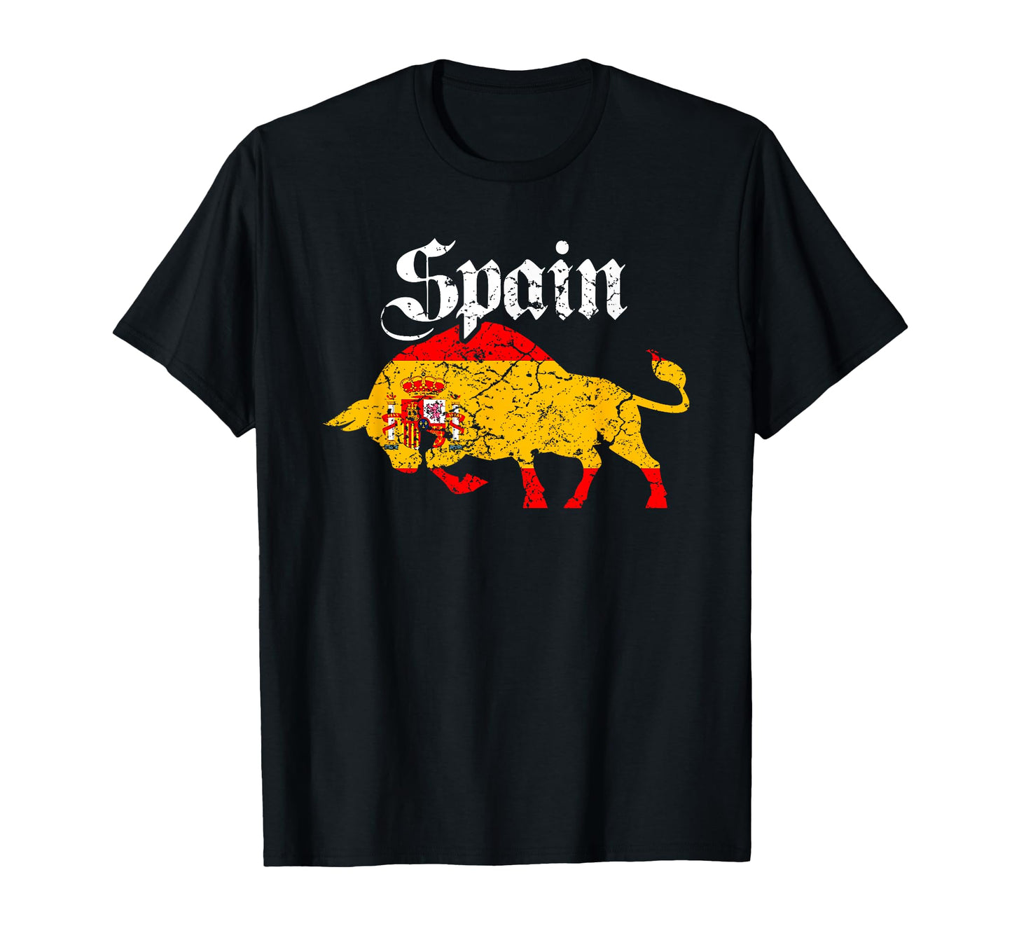 Spain Spanish Flag Bull Spaniard Madrid T-Shirt - Streetwear Style Unisex - T-Shirt, Sweatshirt, Hoodie