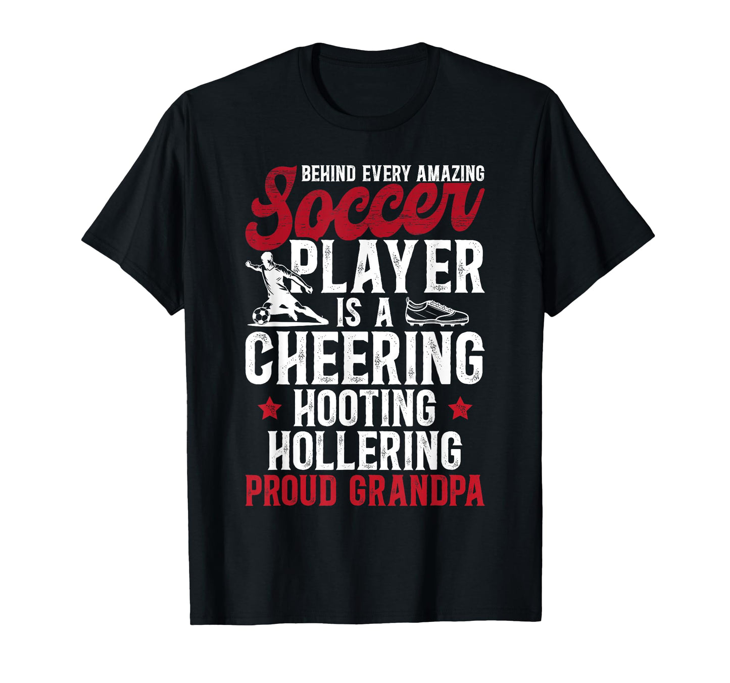 Proud Grandpa Soccer Player T-Shirt - Streetwear Style for Adults - T-Shirt, Sweatshirt, Hoodie