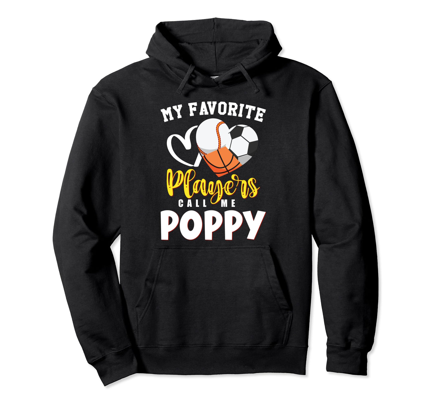 Poppy My Favorite Baseball Soccer Hoodie - Streetwear Style Unisex - T-Shirt, Sweatshirt, Hoodie