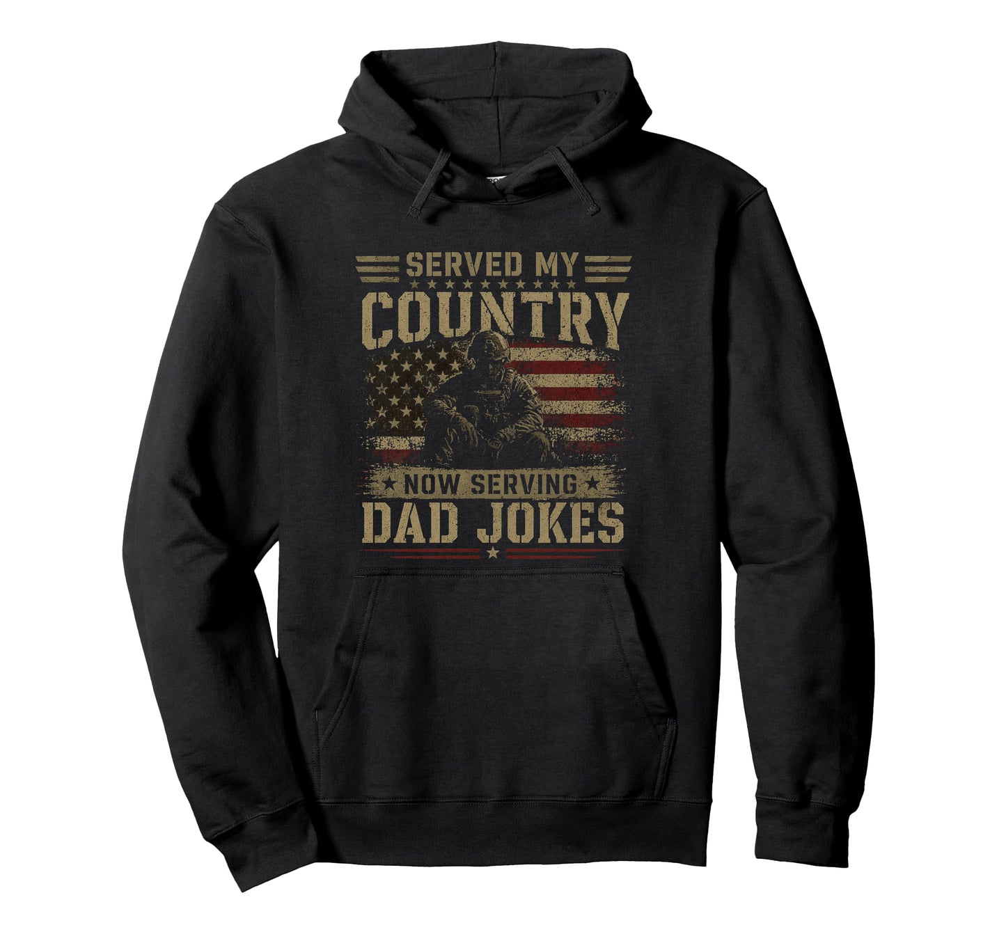 Served My Country Now Serving Dad Hoodie - Aesthetic Graphic Men Women - T-Shirt, Sweatshirt, Hoodie