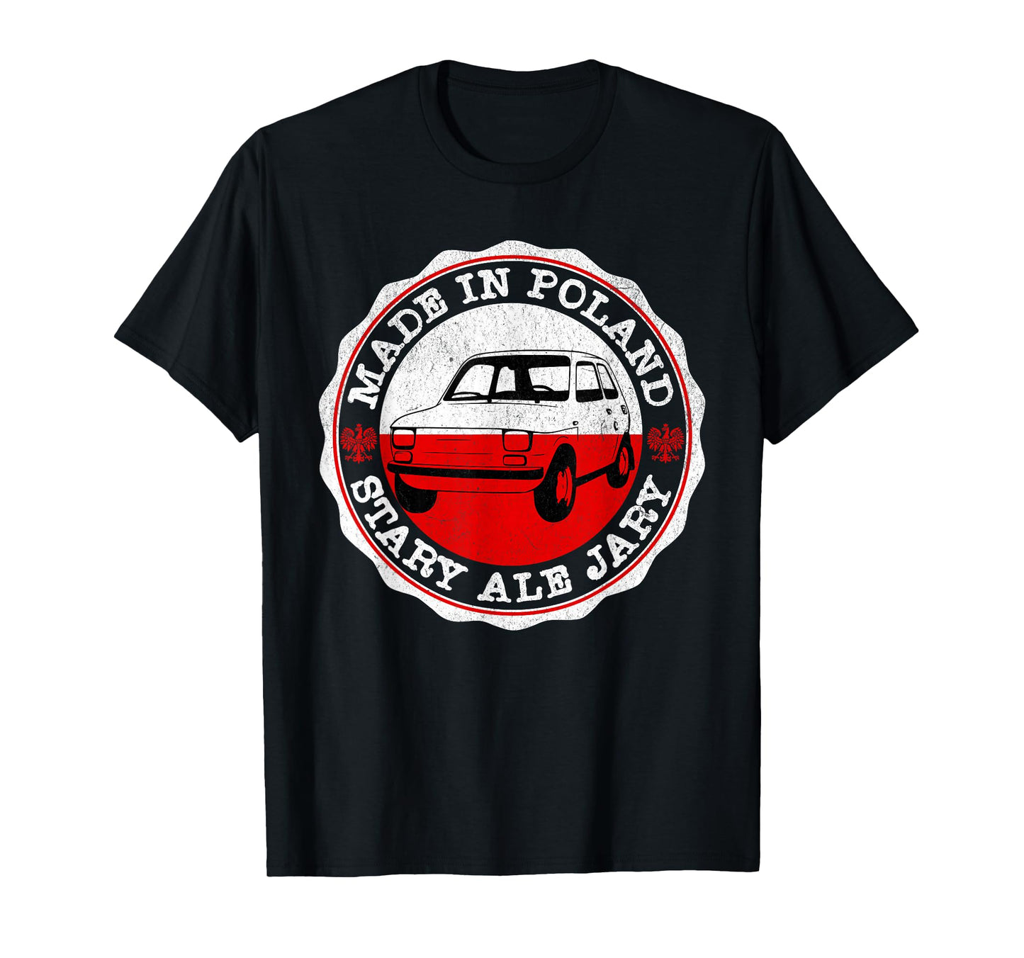 Poland Polska Funny Car Maluch Polish T-Shirt - Aesthetic Graphic Unisex - T-Shirt, Sweatshirt, Hoodie