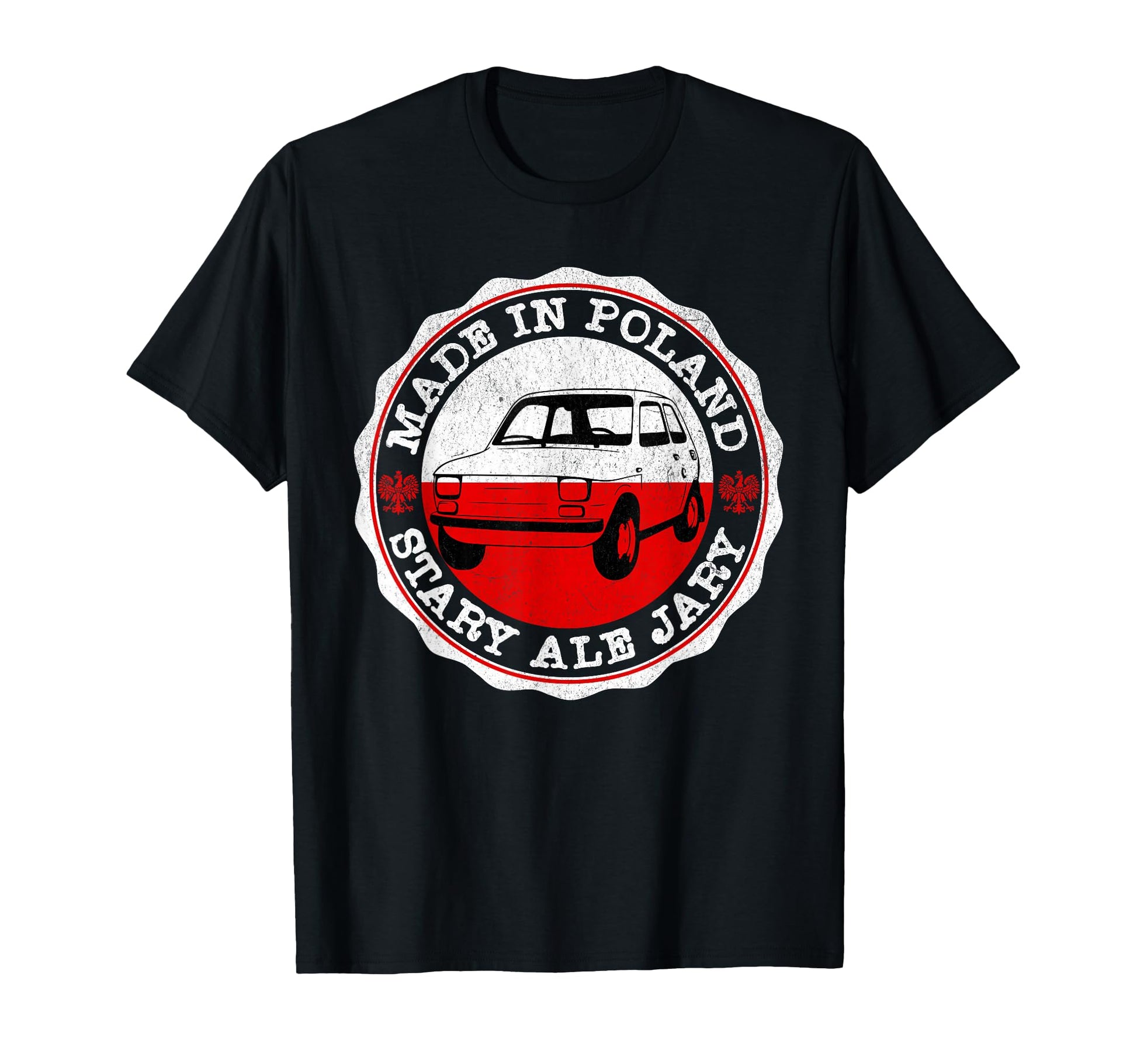 Poland Polska Funny Car Maluch Polish T-Shirt - Aesthetic Graphic Unisex - T-Shirt, Sweatshirt, Hoodie