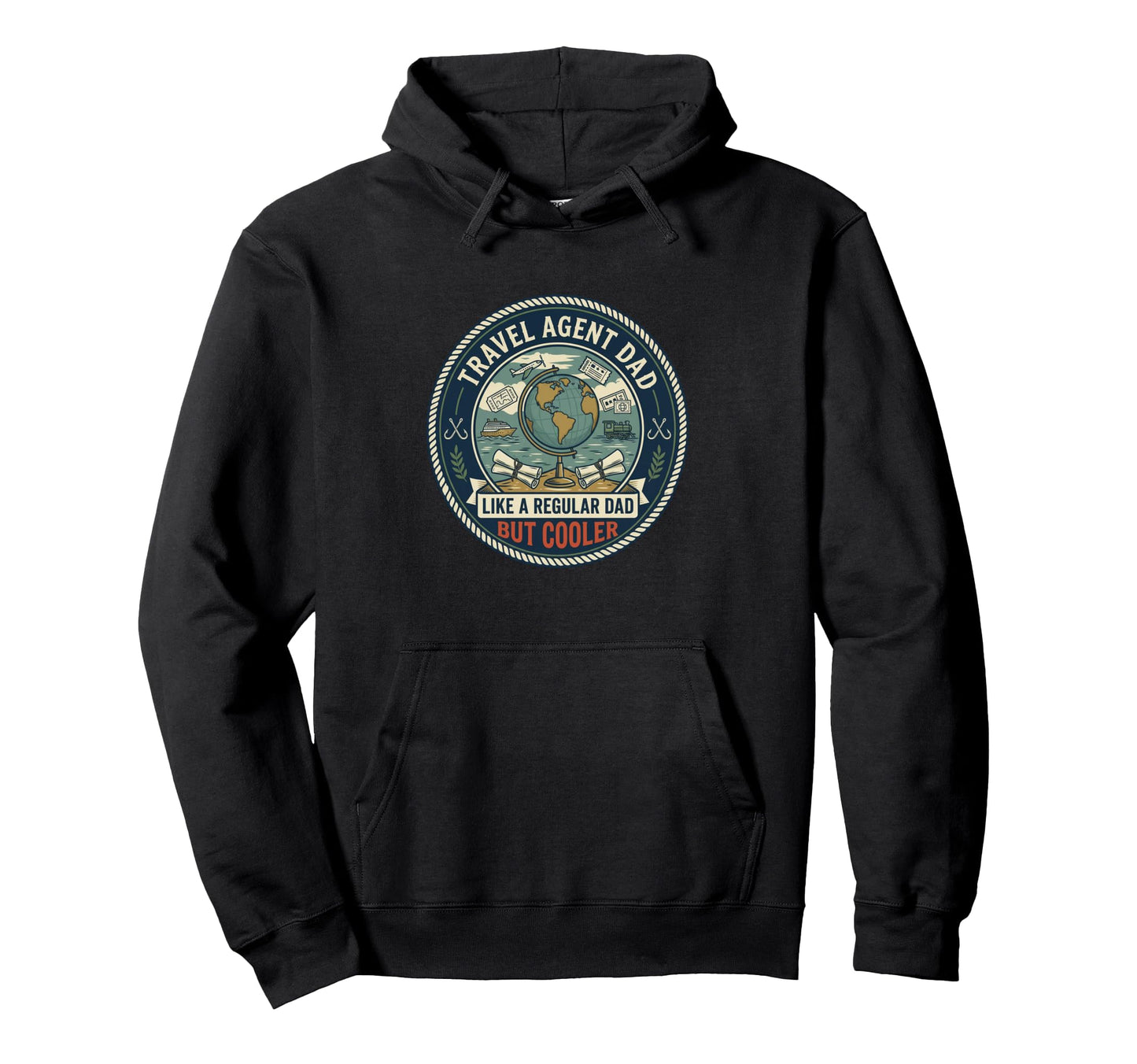 Travel Agent Dad Tourism Planner Hoodie - Casual Everyday Wear for Adults - T-Shirt, Sweatshirt, Hoodie
