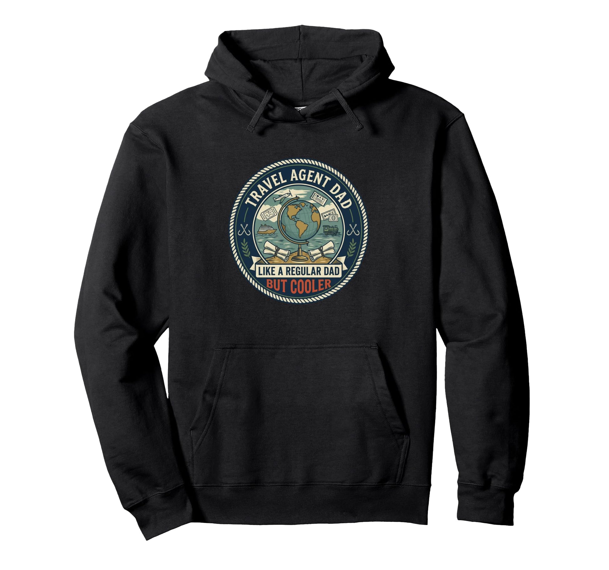 Travel Agent Dad Tourism Planner Hoodie - Casual Everyday Wear for Adults - T-Shirt, Sweatshirt, Hoodie