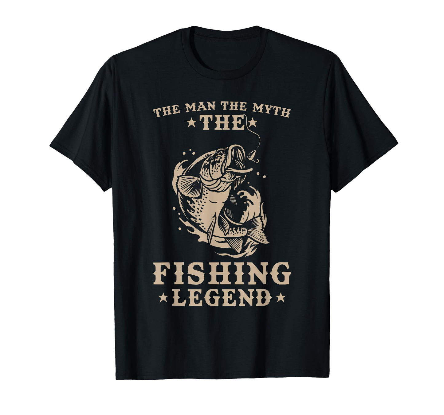 Mens Fishing Angler Dad Myth T-Shirt - Fun Novelty Design for Adults - T-Shirt, Sweatshirt, Hoodie