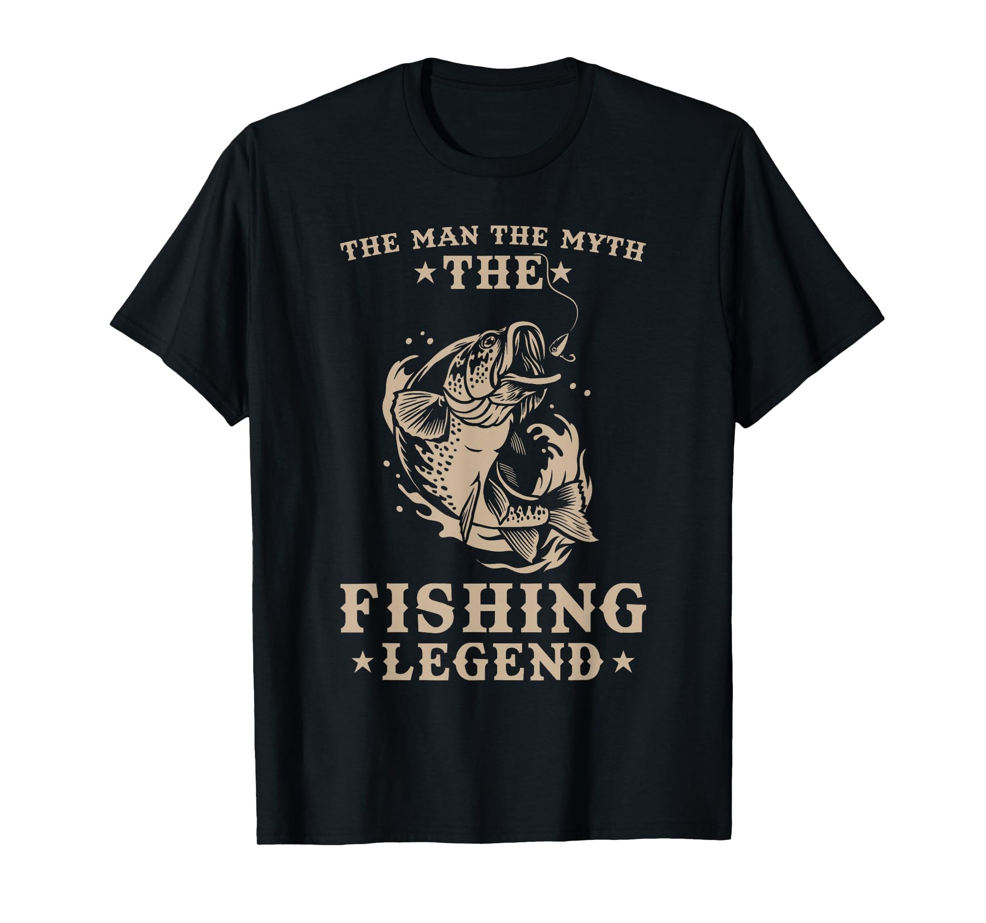 Mens Fishing Angler Dad Myth T-Shirt - Fun Novelty Design for Adults - T-Shirt, Sweatshirt, Hoodie