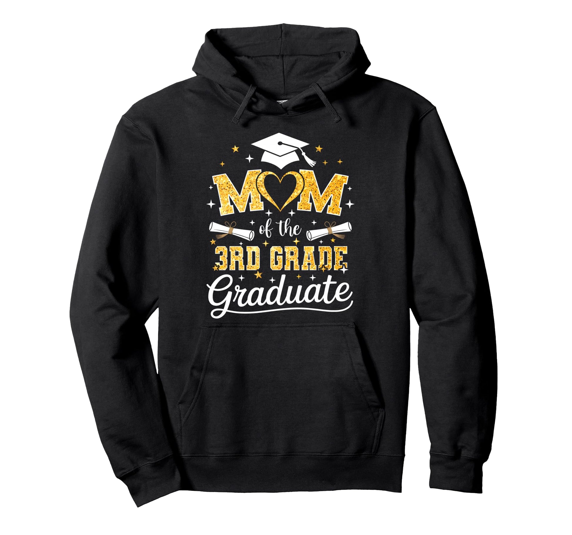 Mom 3Rd Grade Graduate Senior Graduation Hoodie - Trendy Graphic for Adults - T-Shirt, Sweatshirt, Hoodie