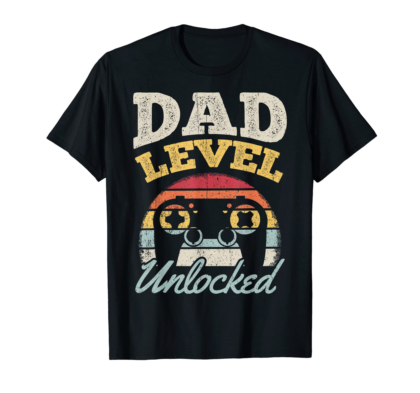 Mens Dad Level Unlocked Gamer Gaming T-Shirt - Unique Graphic for Adults - T-Shirt, Sweatshirt, Hoodie