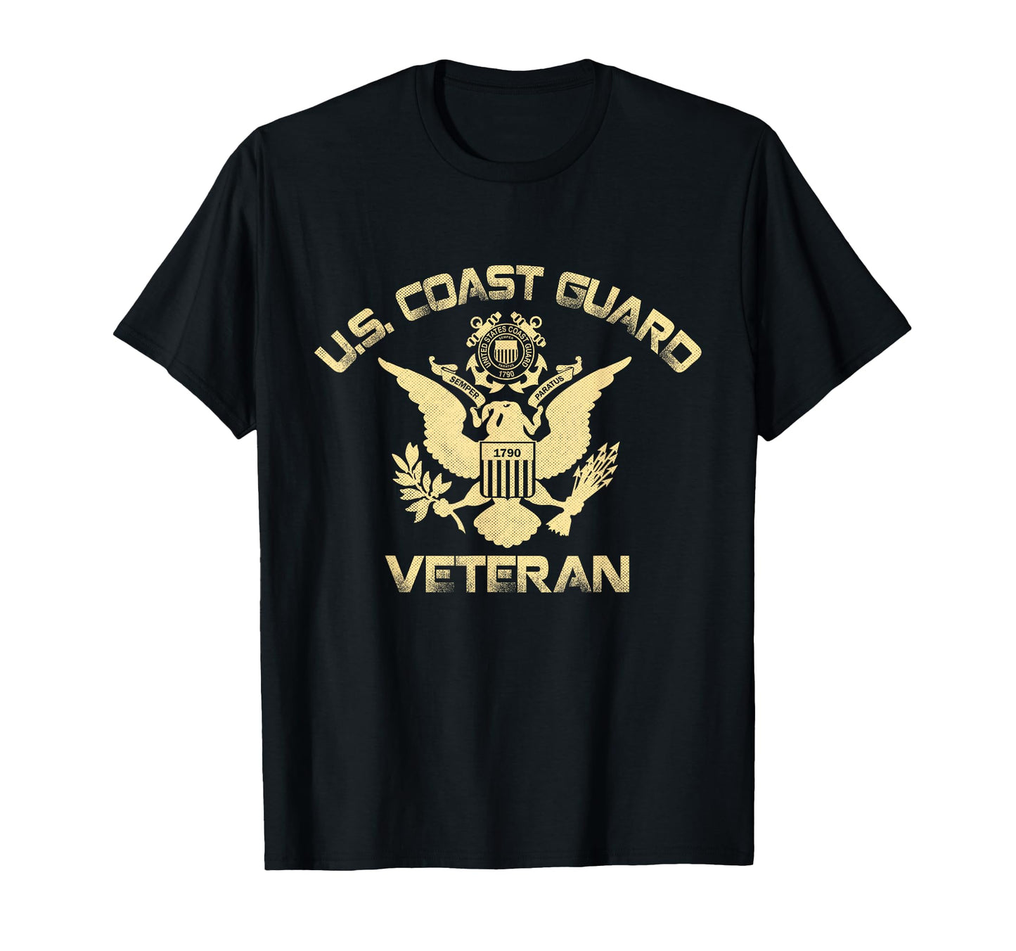 U S Coast Guard Veteran Eagle T-Shirt - Minimalist Print Men Women - T-Shirt, Sweatshirt, Hoodie