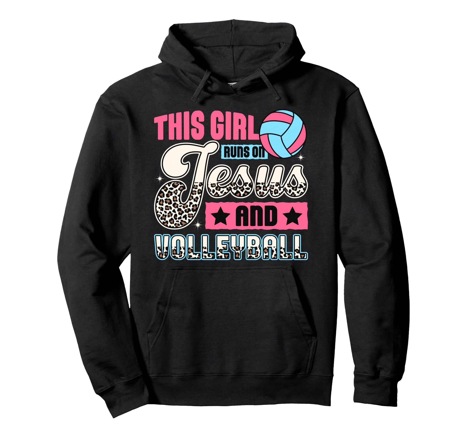 This Runs Jesus And Volleyball Hoodie - Graphic Print Unisex - T-Shirt, Sweatshirt, Hoodie