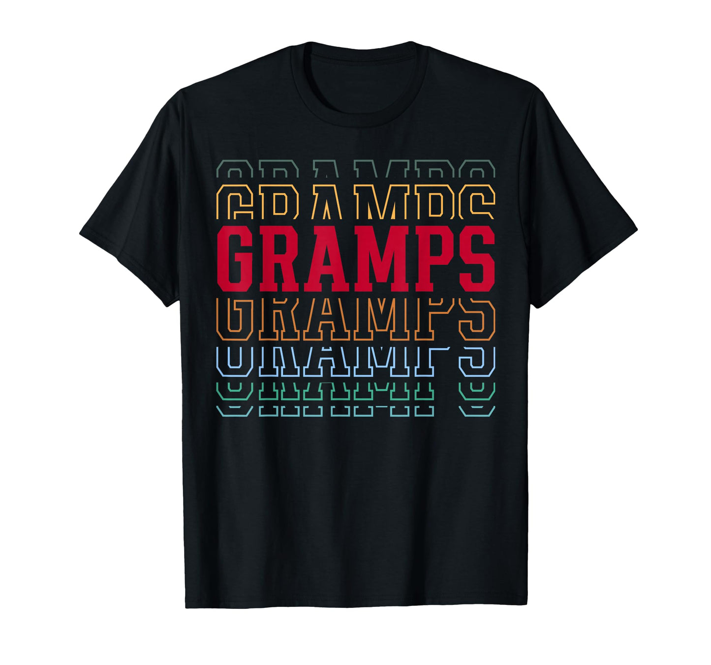 Gramps Funny Athletic Lettering T-Shirt - Custom Art Print Men Women - T-Shirt, Sweatshirt, Hoodie