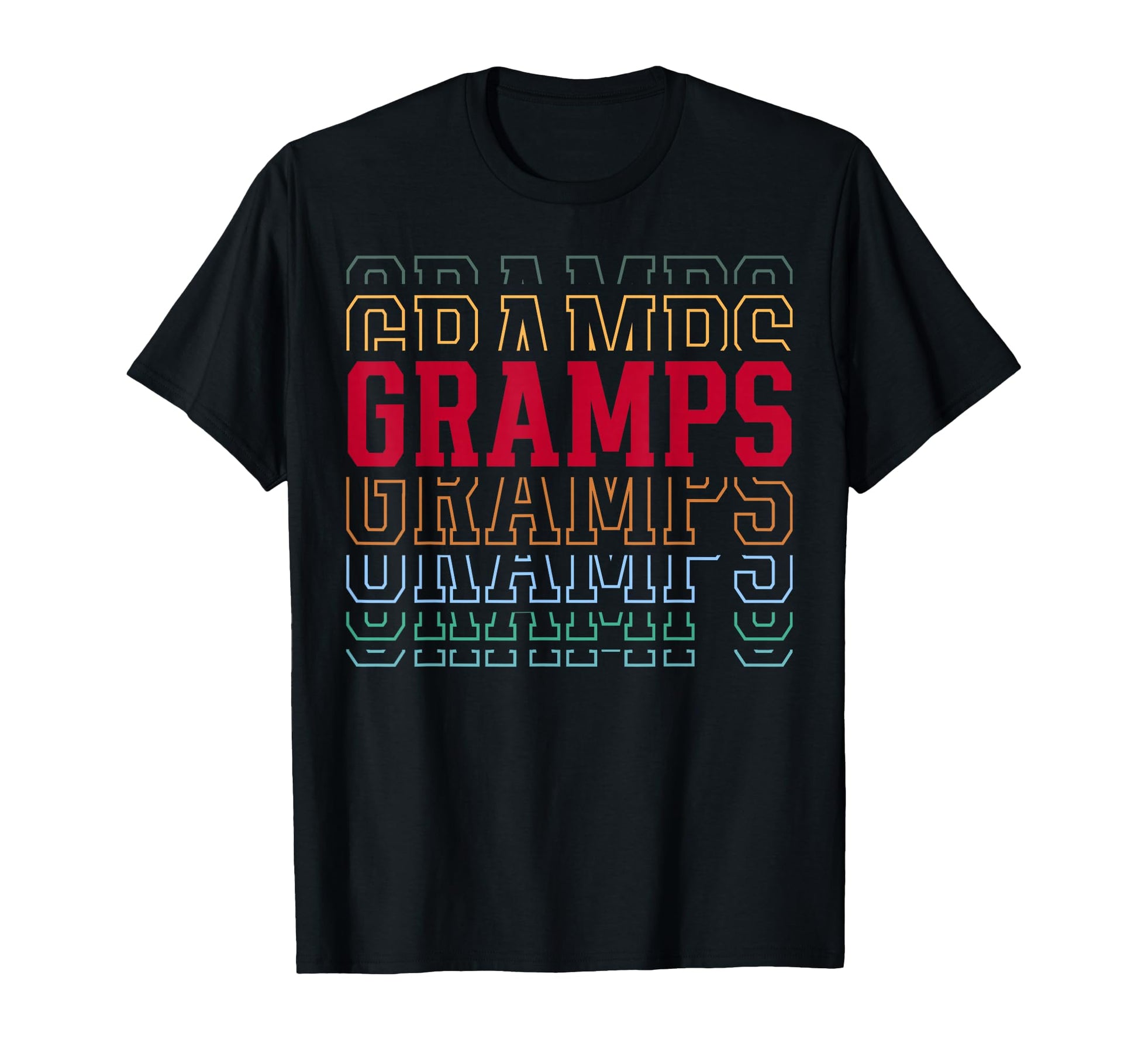 Gramps Funny Athletic Lettering T-Shirt - Custom Art Print Men Women - T-Shirt, Sweatshirt, Hoodie