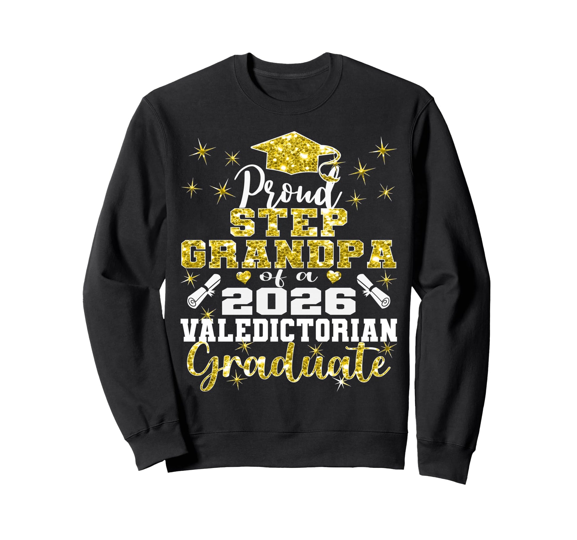 Proud Step Grandpa 2026 Sweatshirt - Aesthetic Graphic Men Women - T-Shirt, Sweatshirt, Hoodie