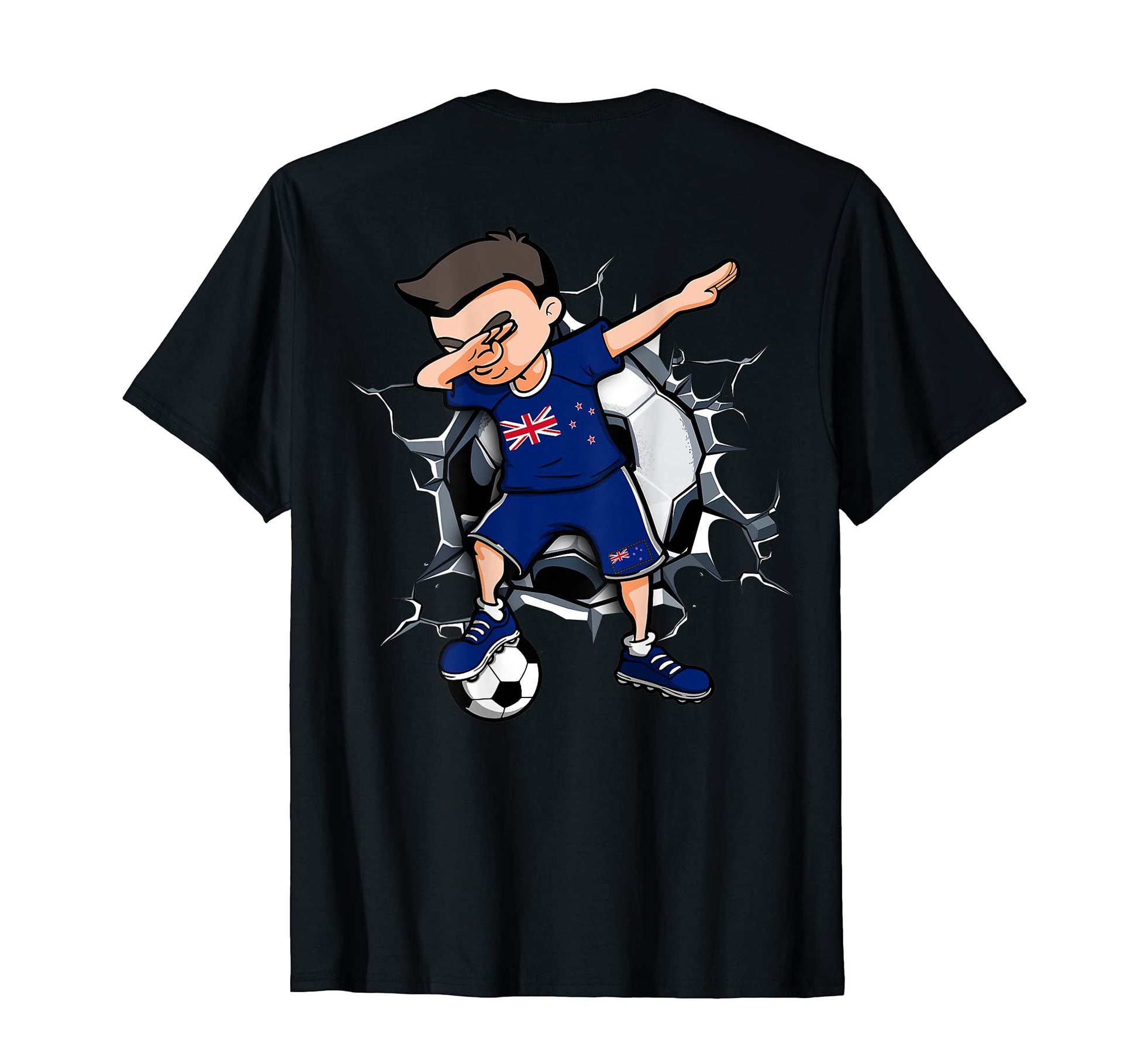 Dabbing Soccer New Zealand Football T-Shirt - Custom Art Print for Adults - T-Shirt, Sweatshirt, Hoodie