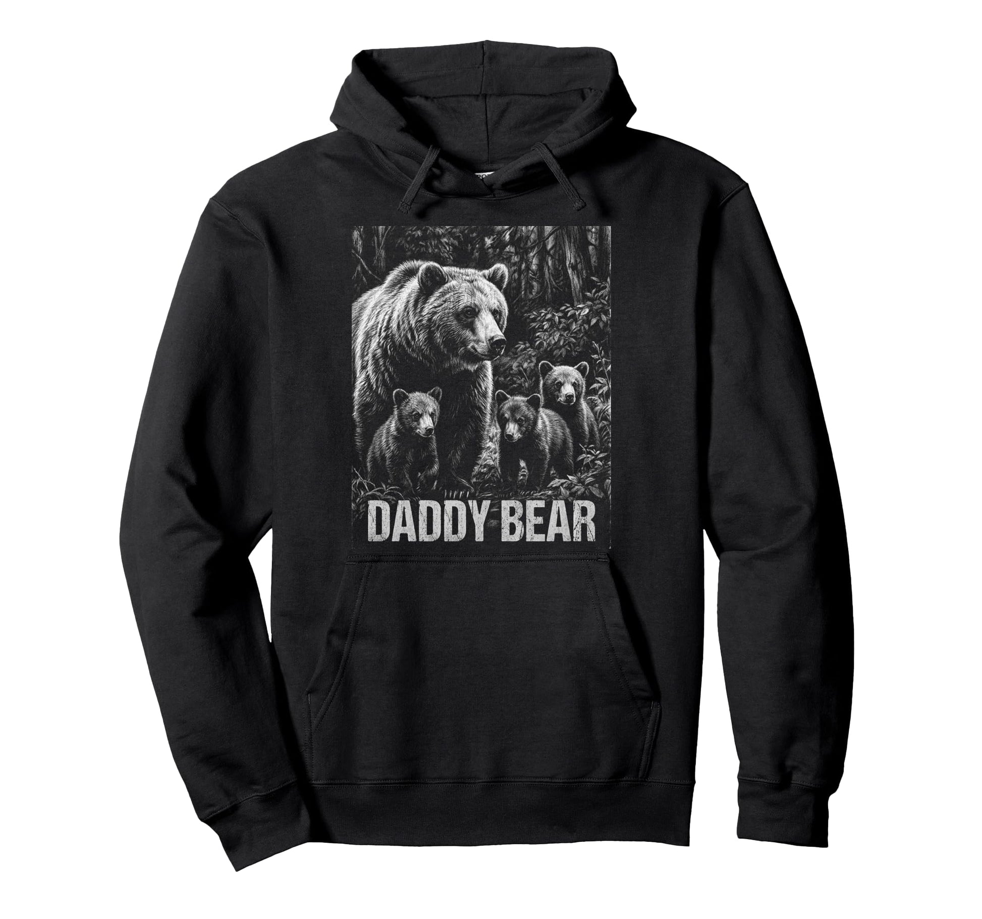 Daddy Bear Family Matching Dad Hoodie - Casual Everyday Wear Men Women - T-Shirt, Sweatshirt, Hoodie