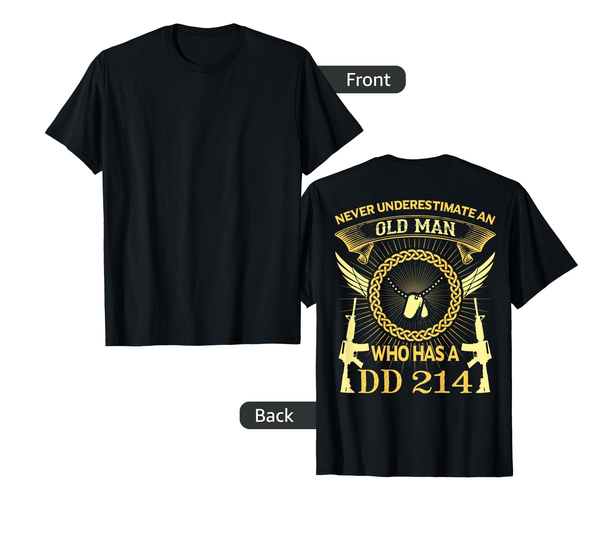 Mens Dad Grandpa Funny Veteran Gift T-Shirt - Trendy Graphic Men Women - T-Shirt, Sweatshirt, Hoodie