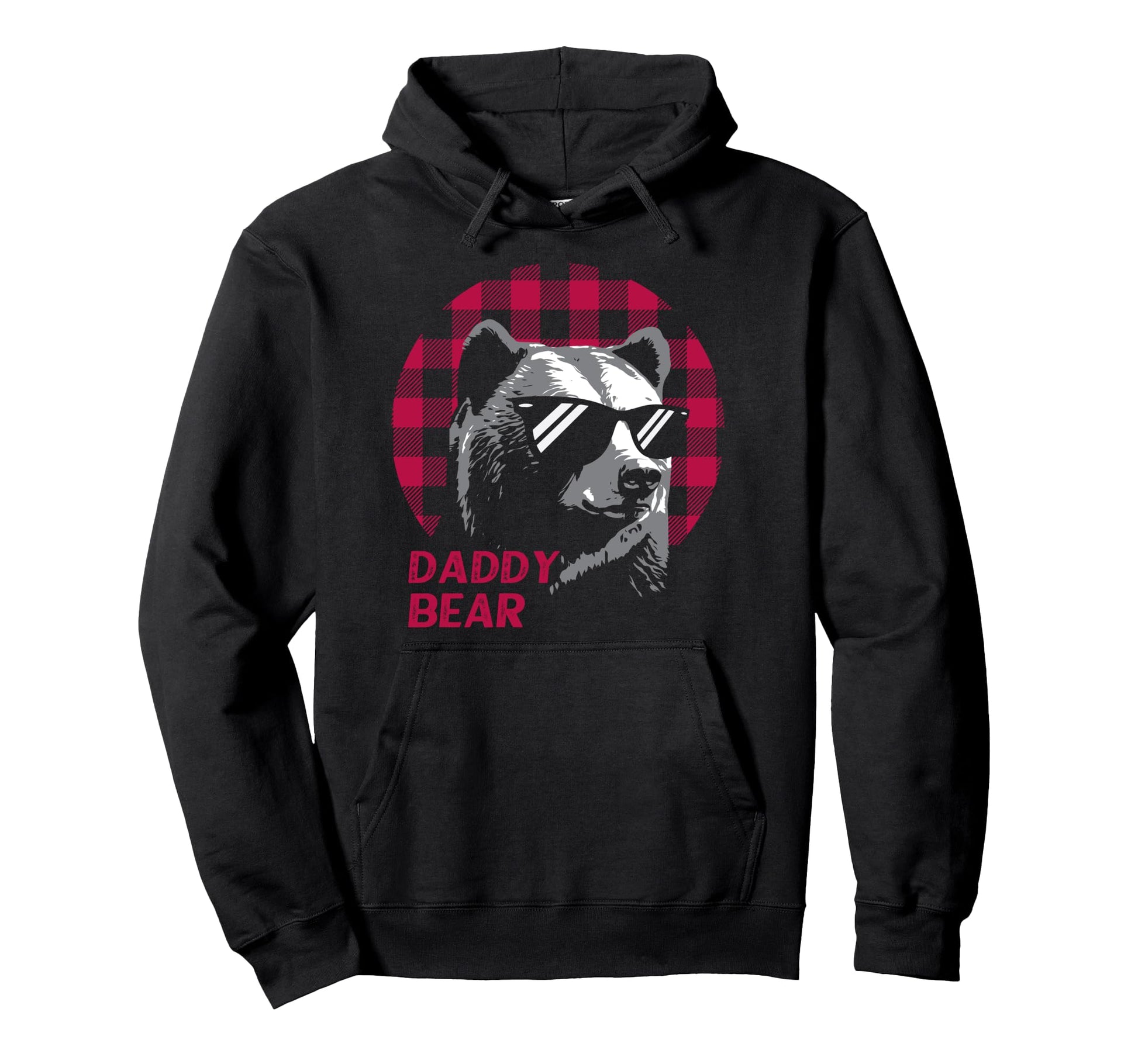 Daddy Bear Pajama Red Buffalo Plaid Hoodie - Streetwear Style Unisex - T-Shirt, Sweatshirt, Hoodie
