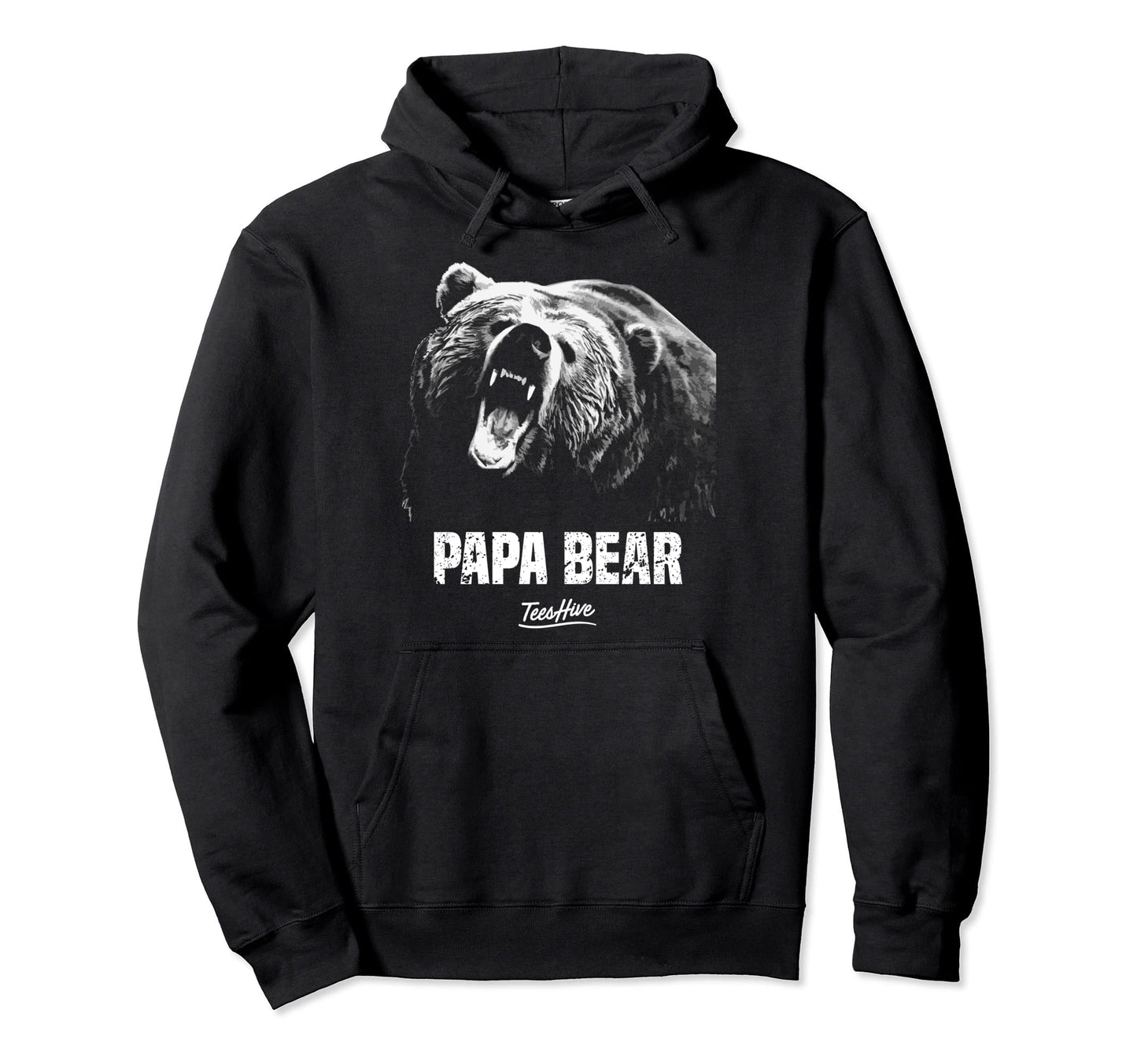 Papa Bear Dad Hoodie - Graphic Print Men Women - T-Shirt, Sweatshirt, Hoodie