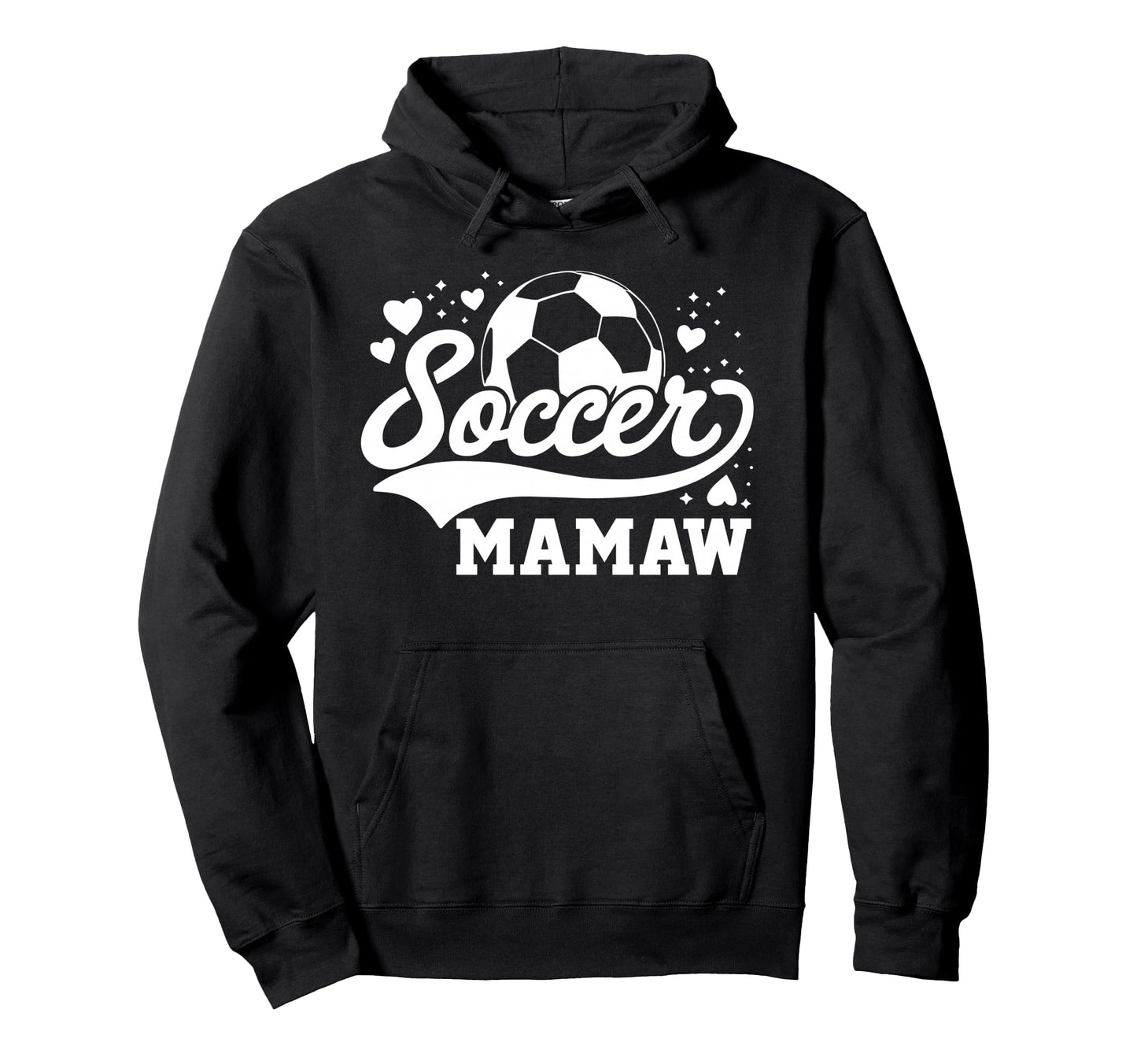 Soccer Mamaw Soccer Ball Hoodie - Aesthetic Graphic for Adults - T-Shirt, Sweatshirt, Hoodie