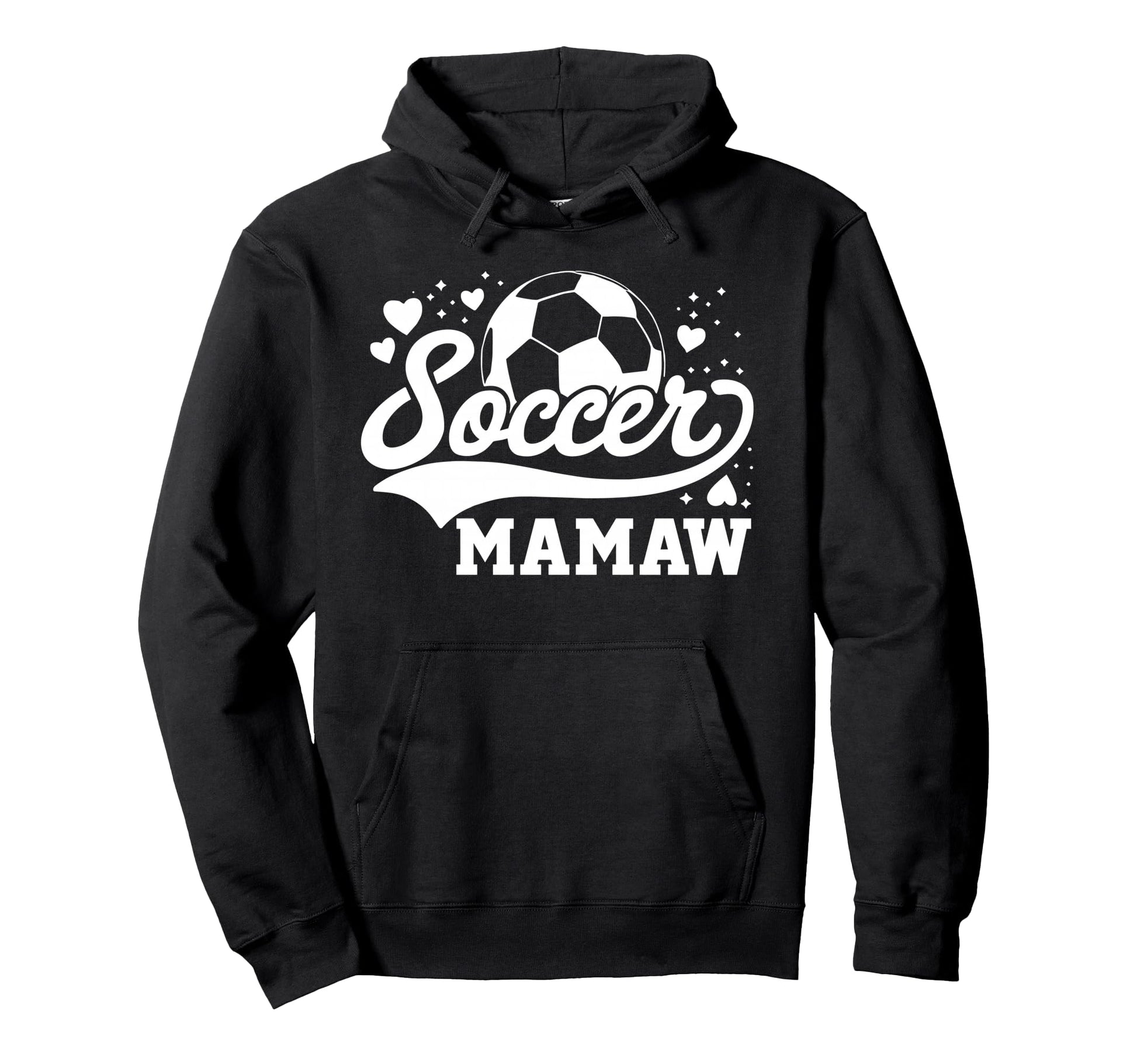 Soccer Mamaw Soccer Ball Hoodie - Aesthetic Graphic for Adults - T-Shirt, Sweatshirt, Hoodie