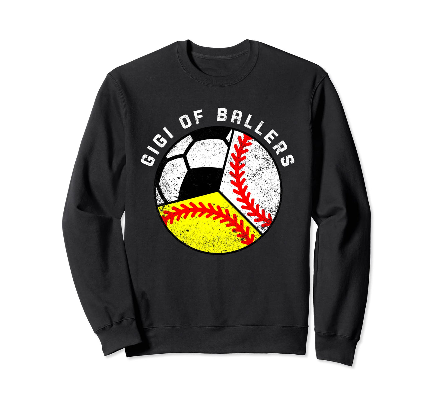 Gigi Ballers Funny Baseball Sweatshirt - Custom Art Print for Adults - T-Shirt, Sweatshirt, Hoodie