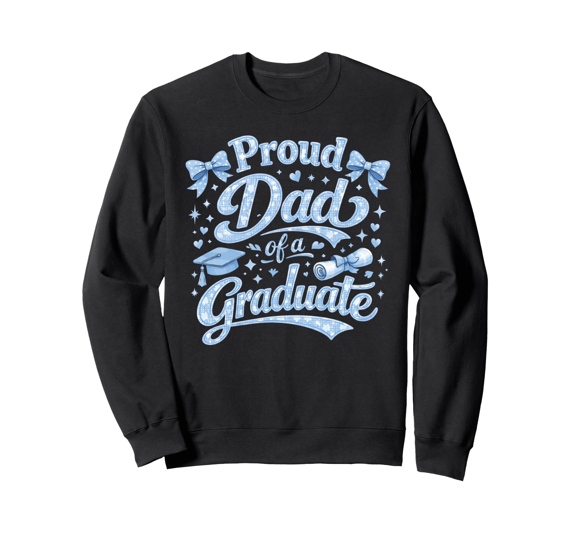 Funny Proud Dad Graduate Diploma Sweatshirt - Minimalist Print Unisex - T-Shirt, Sweatshirt, Hoodie