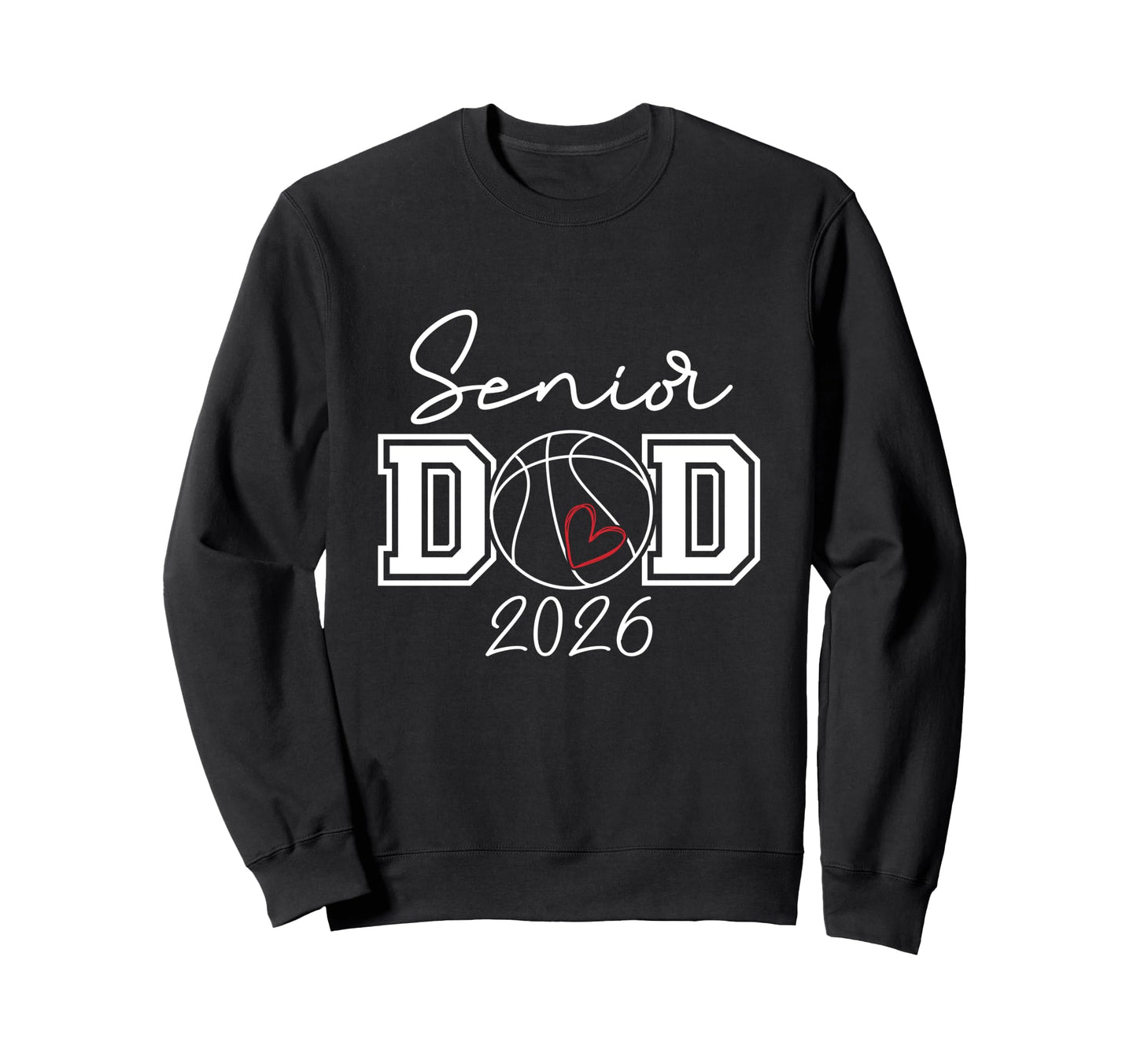 Proud Dad 2026 Senior Graduate Sweatshirt - Minimalist Print for Adults - T-Shirt, Sweatshirt, Hoodie