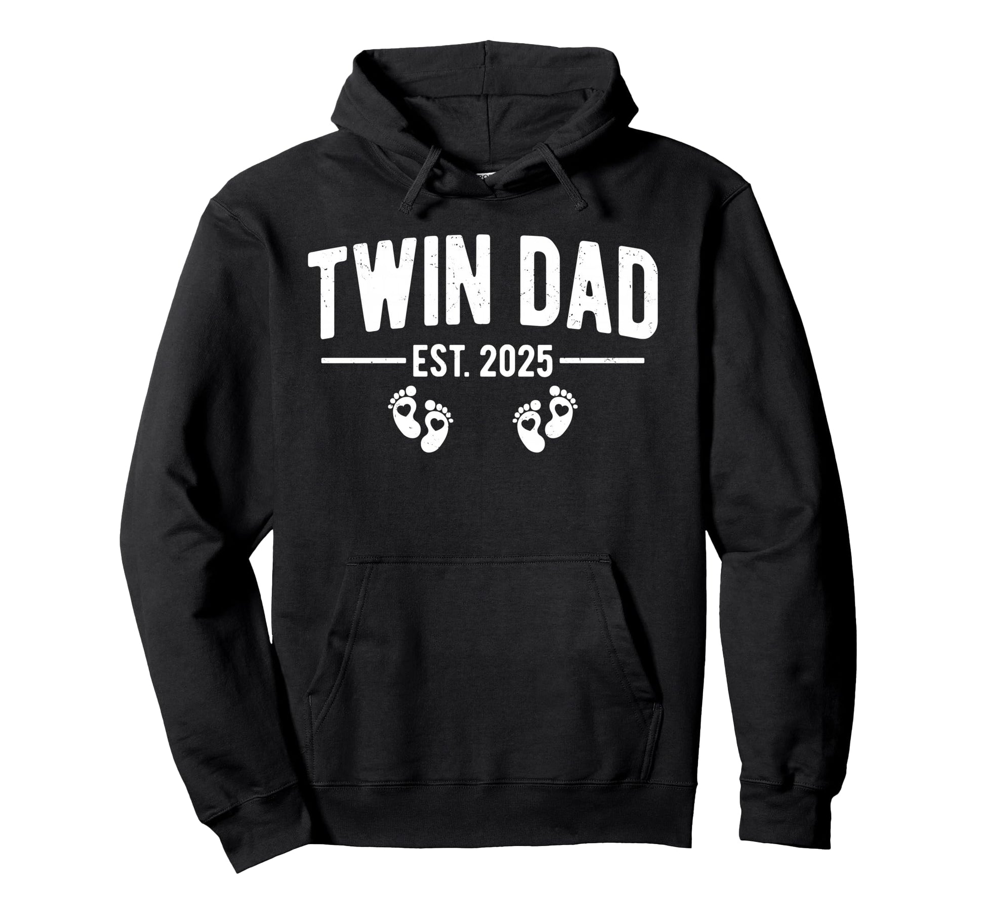 Twin Dad Est 2025 Father Twins New Hoodie - Novelty Apparel Men Women - T-Shirt, Sweatshirt, Hoodie