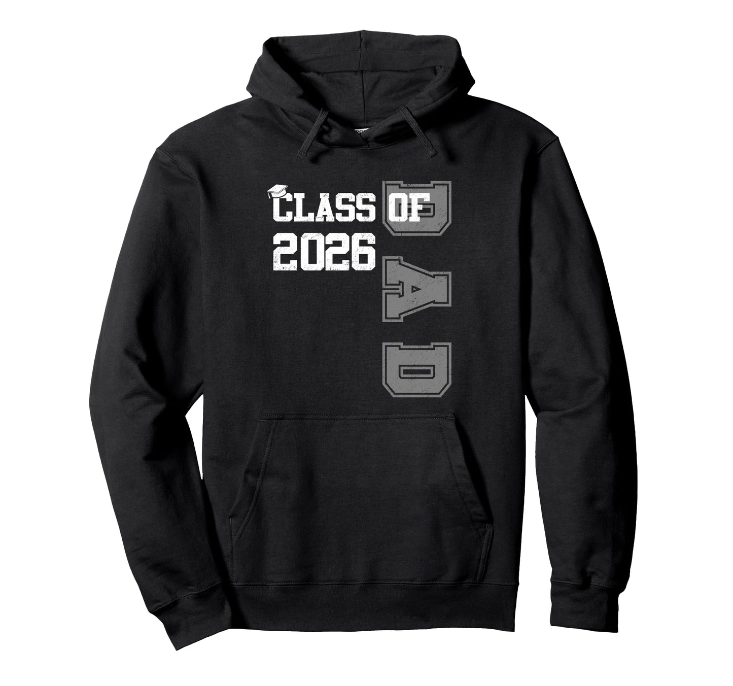 Super Proud Dad 2026 Graduate Awesome Hoodie - Minimalist Print for Adults - T-Shirt, Sweatshirt, Hoodie