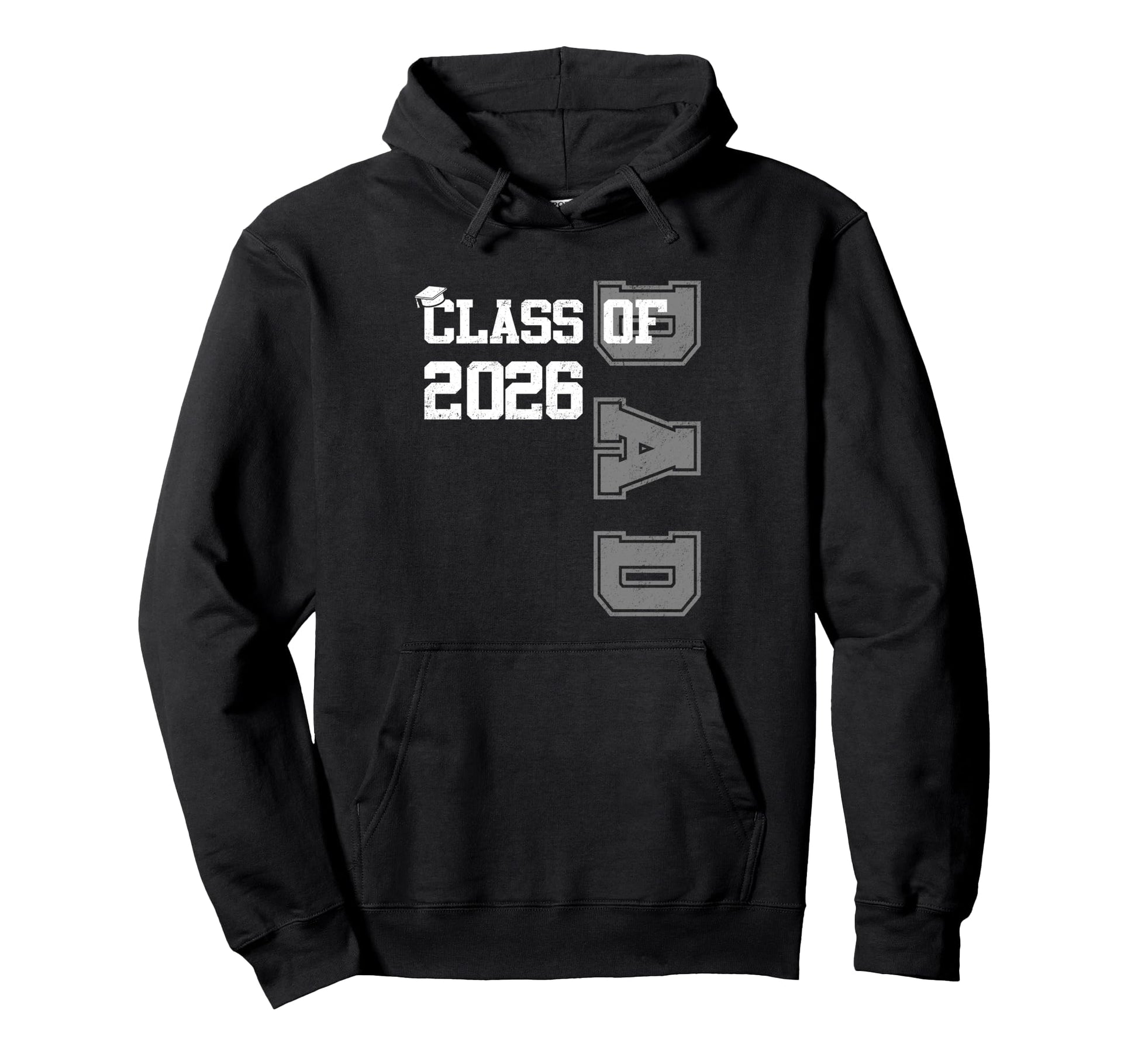 Super Proud Dad 2026 Graduate Awesome Hoodie - Minimalist Print for Adults - T-Shirt, Sweatshirt, Hoodie