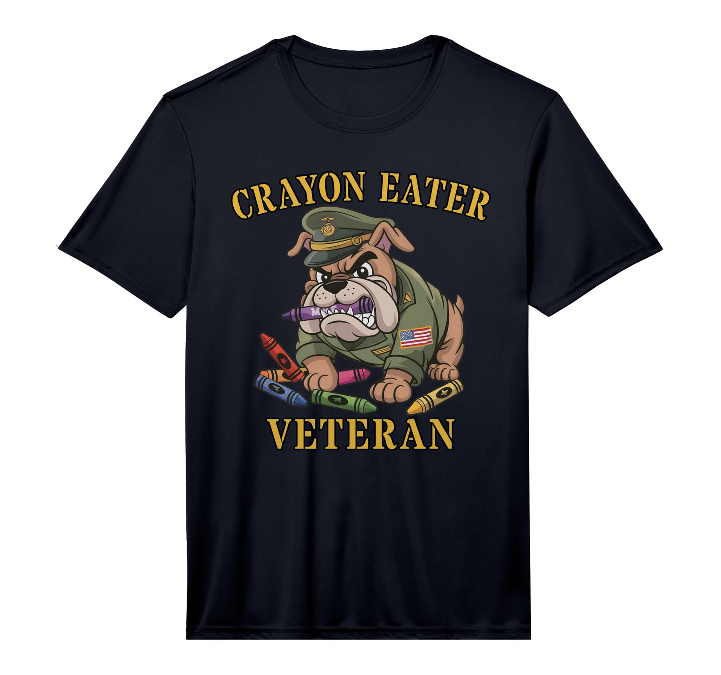 Mens Funny Crayon Eater Veteran Grandpa T-Shirt - Graphic Print for Adults - T-Shirt, Sweatshirt, Hoodie