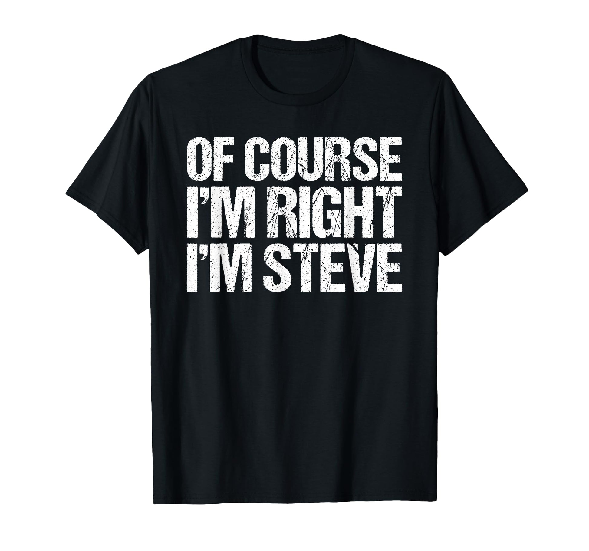 Course Im Right Im Steve Funny T-Shirt - Aesthetic Graphic for Adults - T-Shirt, Sweatshirt, Hoodie