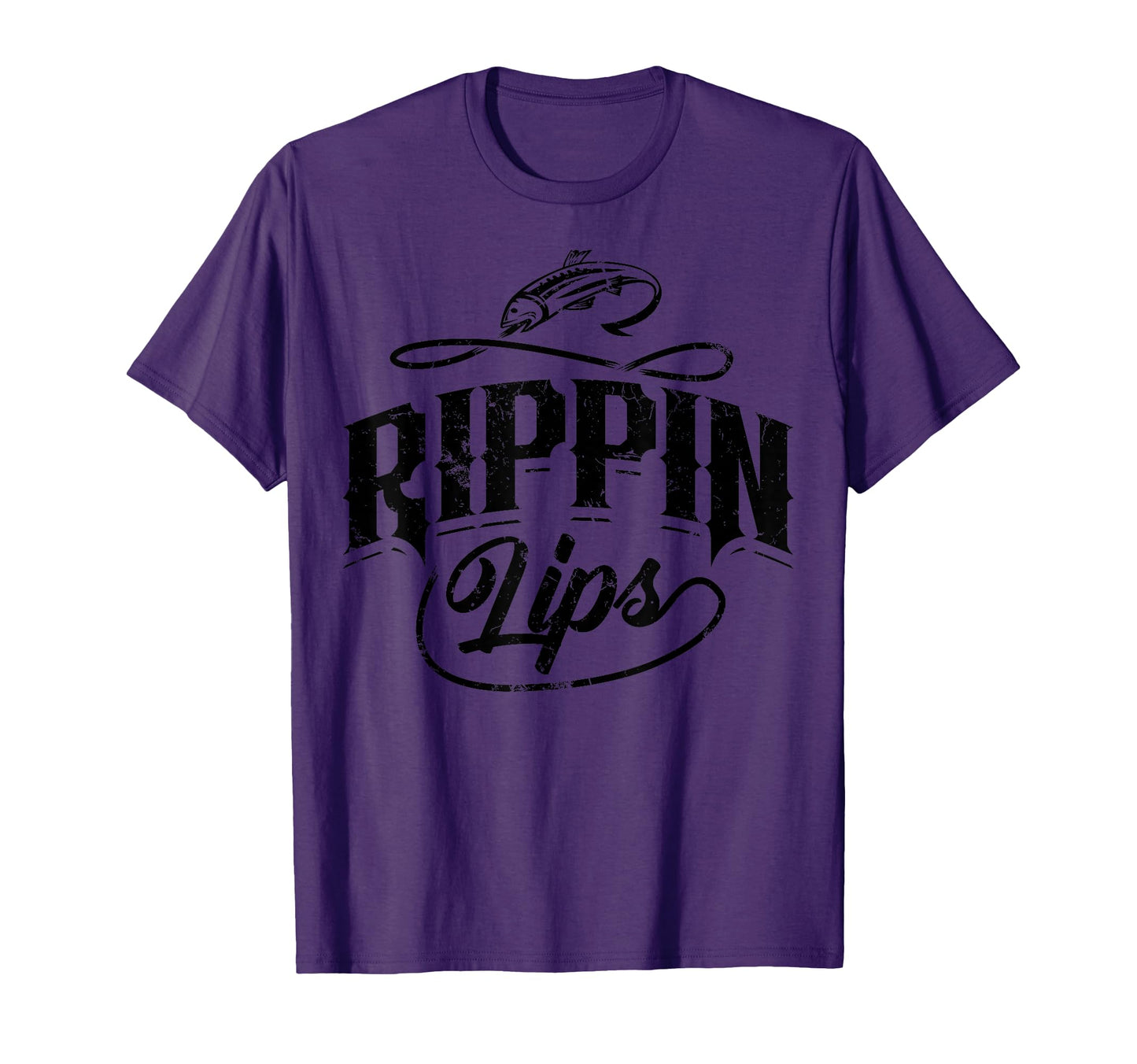 Funny Rippin Lips Bass Pro Fishing Gift T-Shirt - Trendy Graphic Unisex - T-Shirt, Sweatshirt, Hoodie