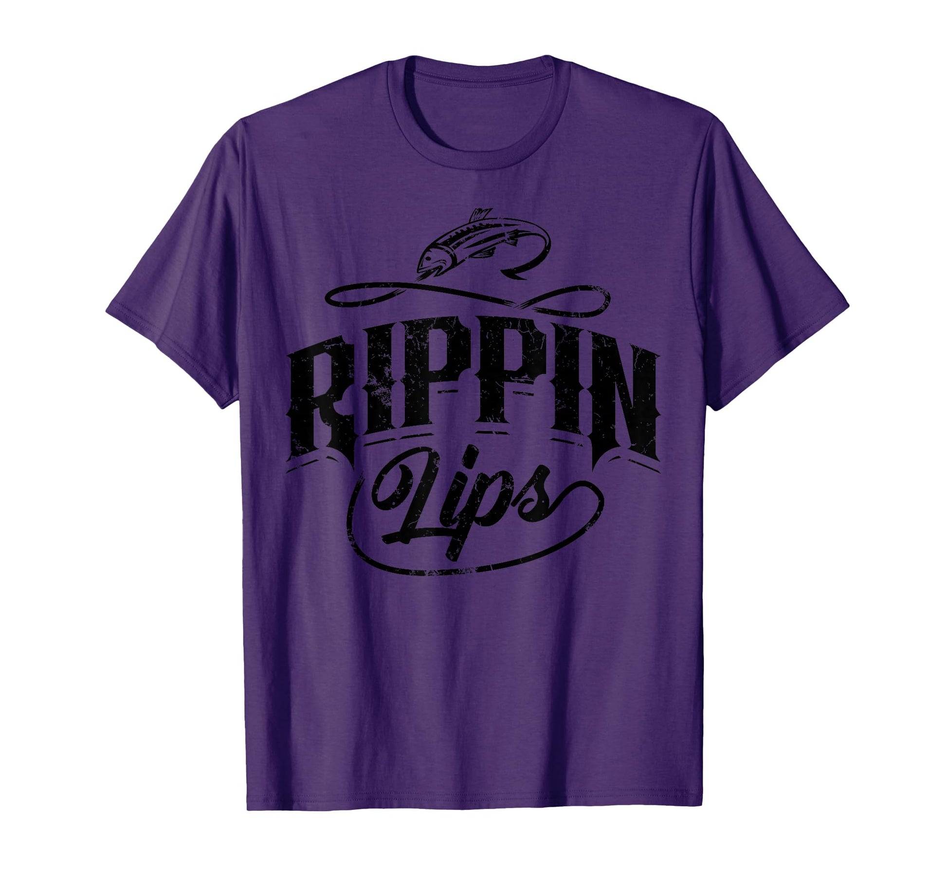 Funny Rippin Lips Bass Pro Fishing Gift T-Shirt - Trendy Graphic Unisex - T-Shirt, Sweatshirt, Hoodie