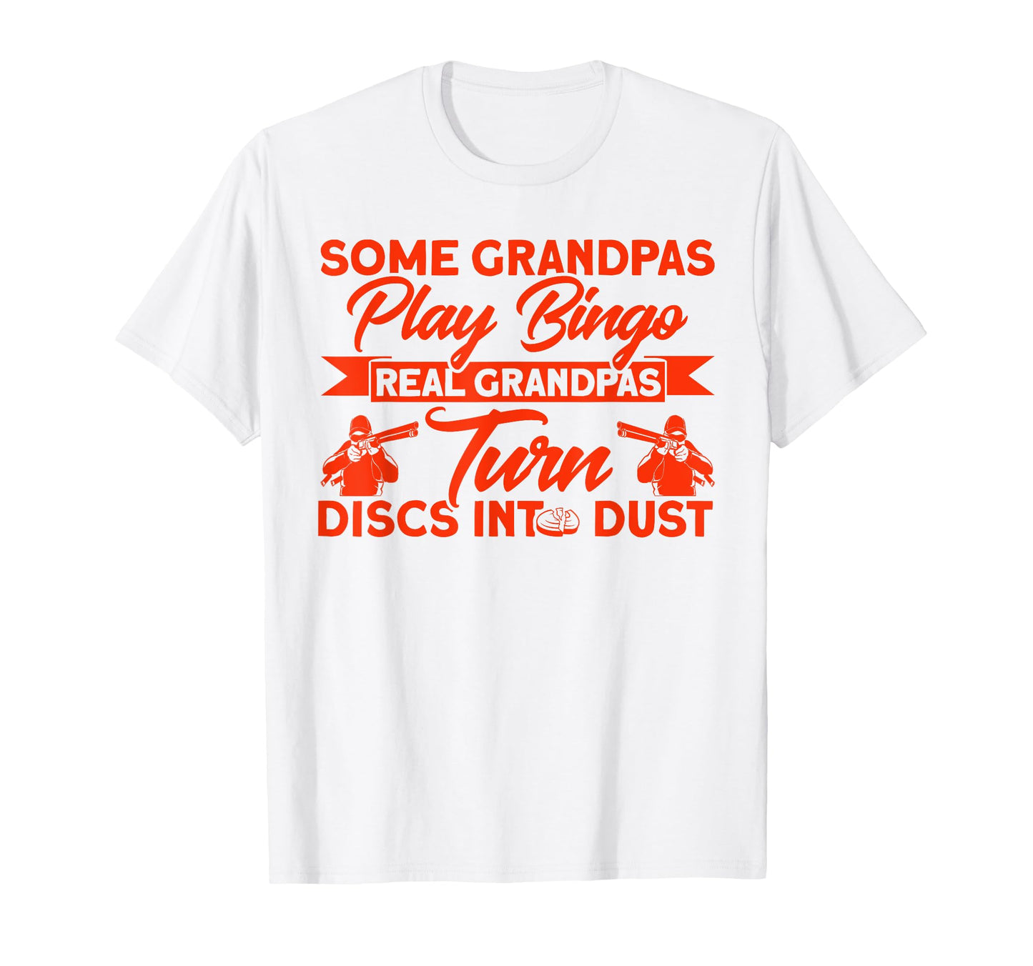 Skeet Shooting Grandpas Turn Discs Into T-Shirt - Custom Art Print Unisex - T-Shirt, Sweatshirt, Hoodie