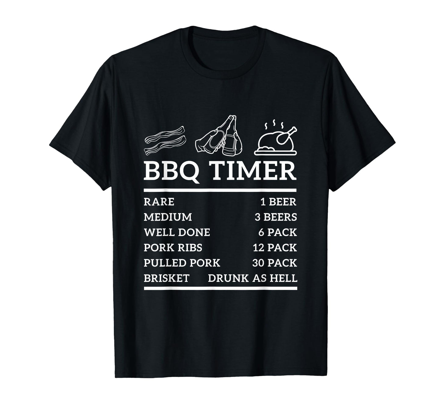 Funny Grill Bbq Timer Bbq Beer T-Shirt - Fun Novelty Design Men Women - T-Shirt, Sweatshirt, Hoodie