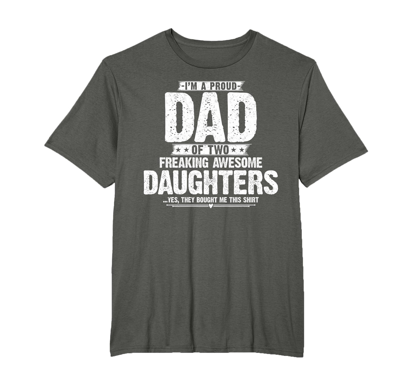 Im Proud Dad Two Freaking Awesome T-Shirt - Minimalist Print Unisex - T-Shirt, Sweatshirt, Hoodie