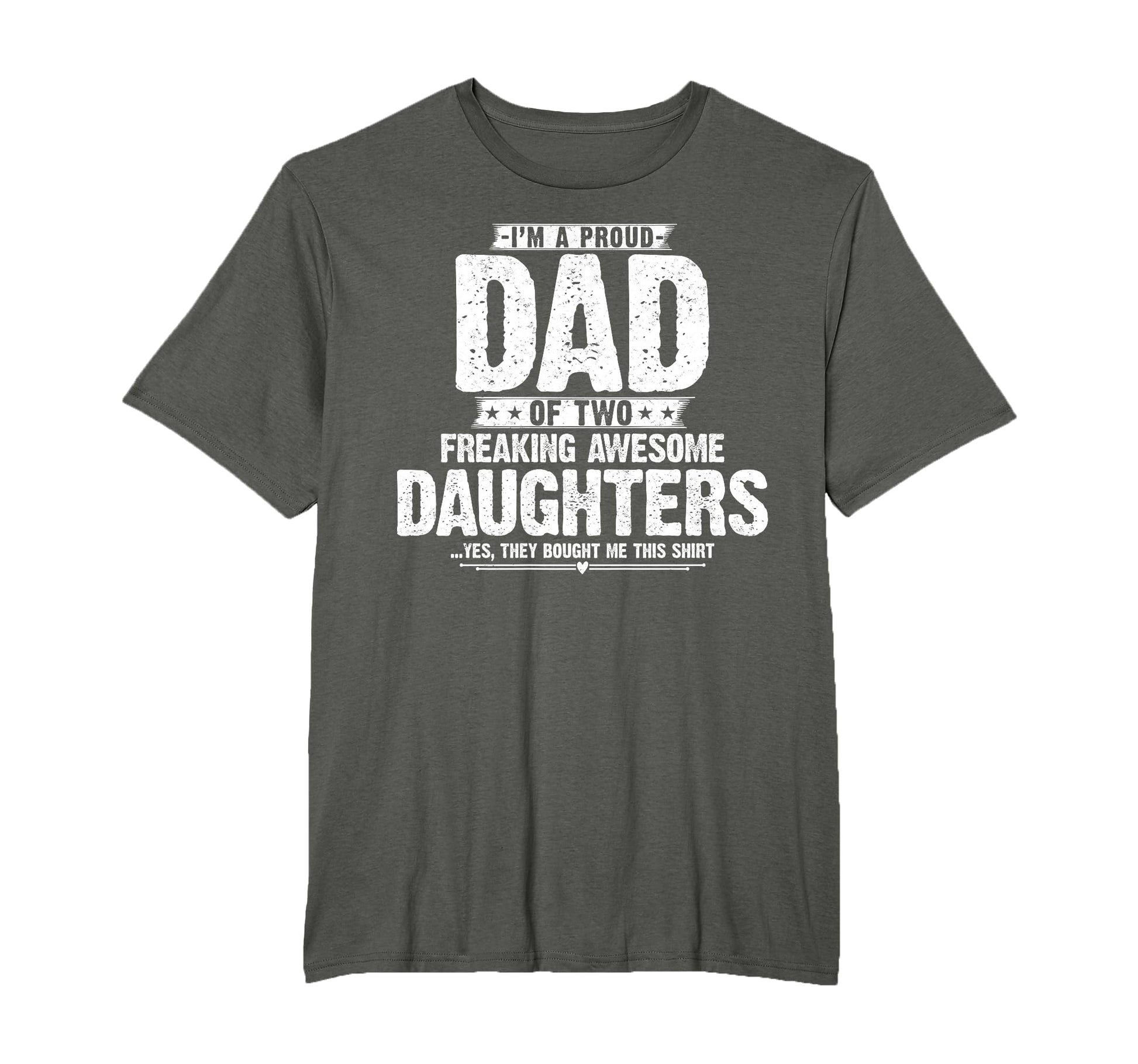 Im Proud Dad Two Freaking Awesome T-Shirt - Minimalist Print Unisex - T-Shirt, Sweatshirt, Hoodie